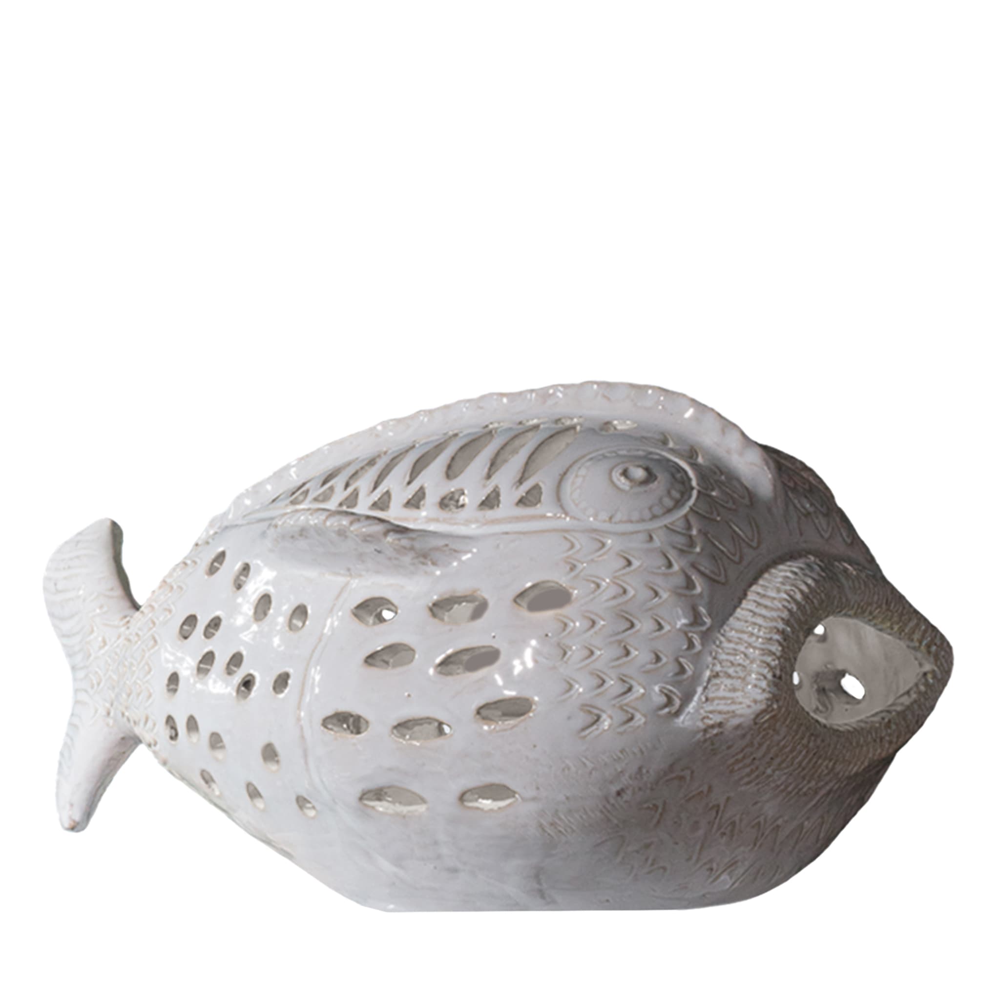 Perle Marine Pesce Pagliaccio N. 6 Weiße Skulptur  - Hauptansicht