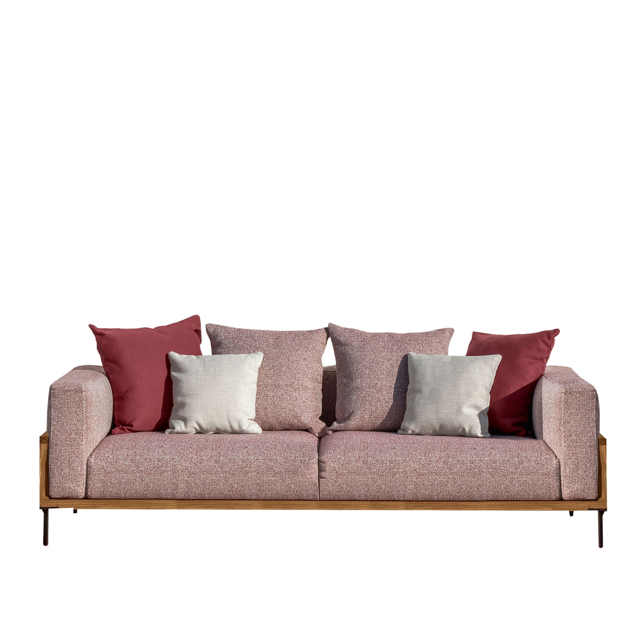 Cleo Brown Accoya Wood Sofa by Marco Acerbis - Main view