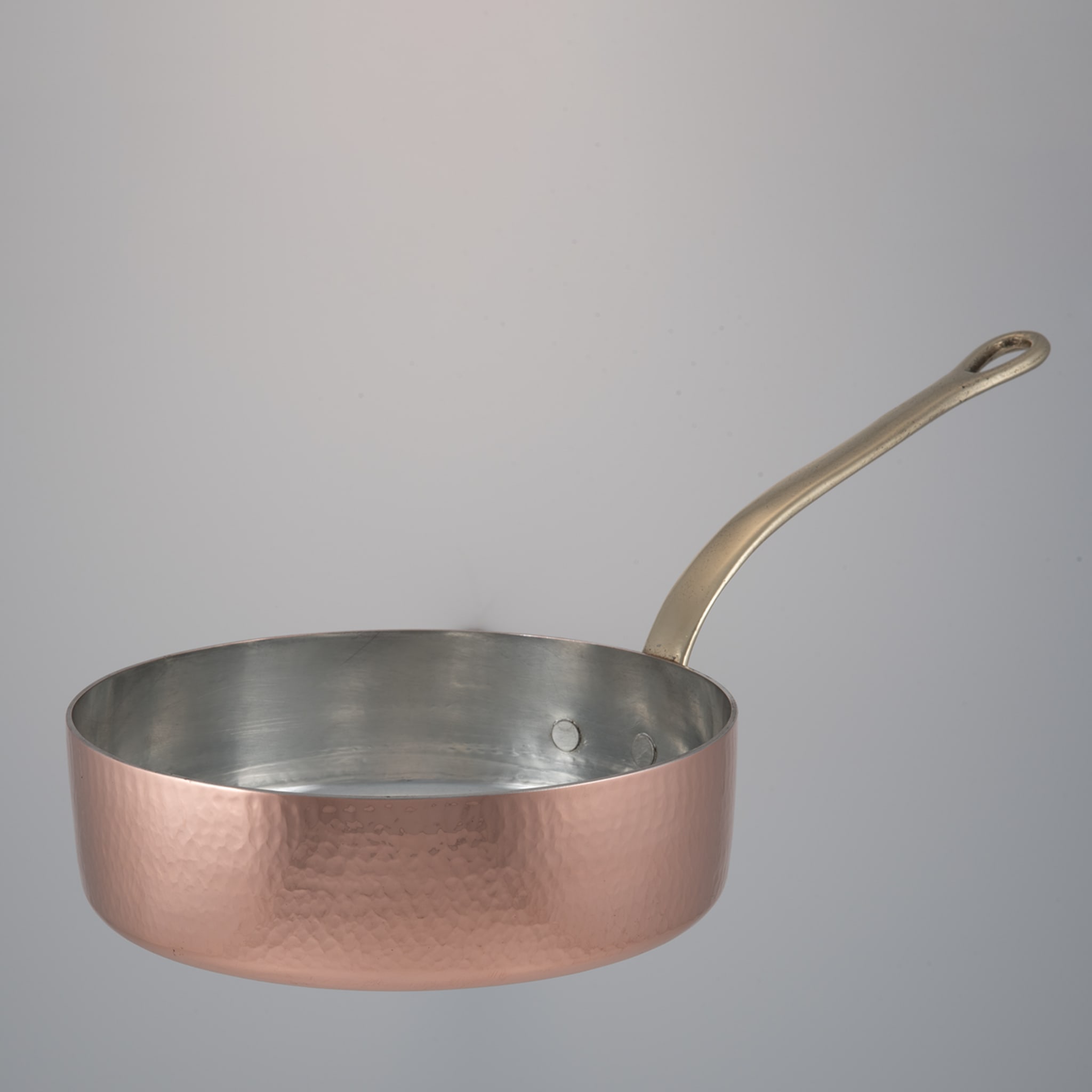 Silver lined Copper Saucepan Dish with Lid #2 - Alternative view 2