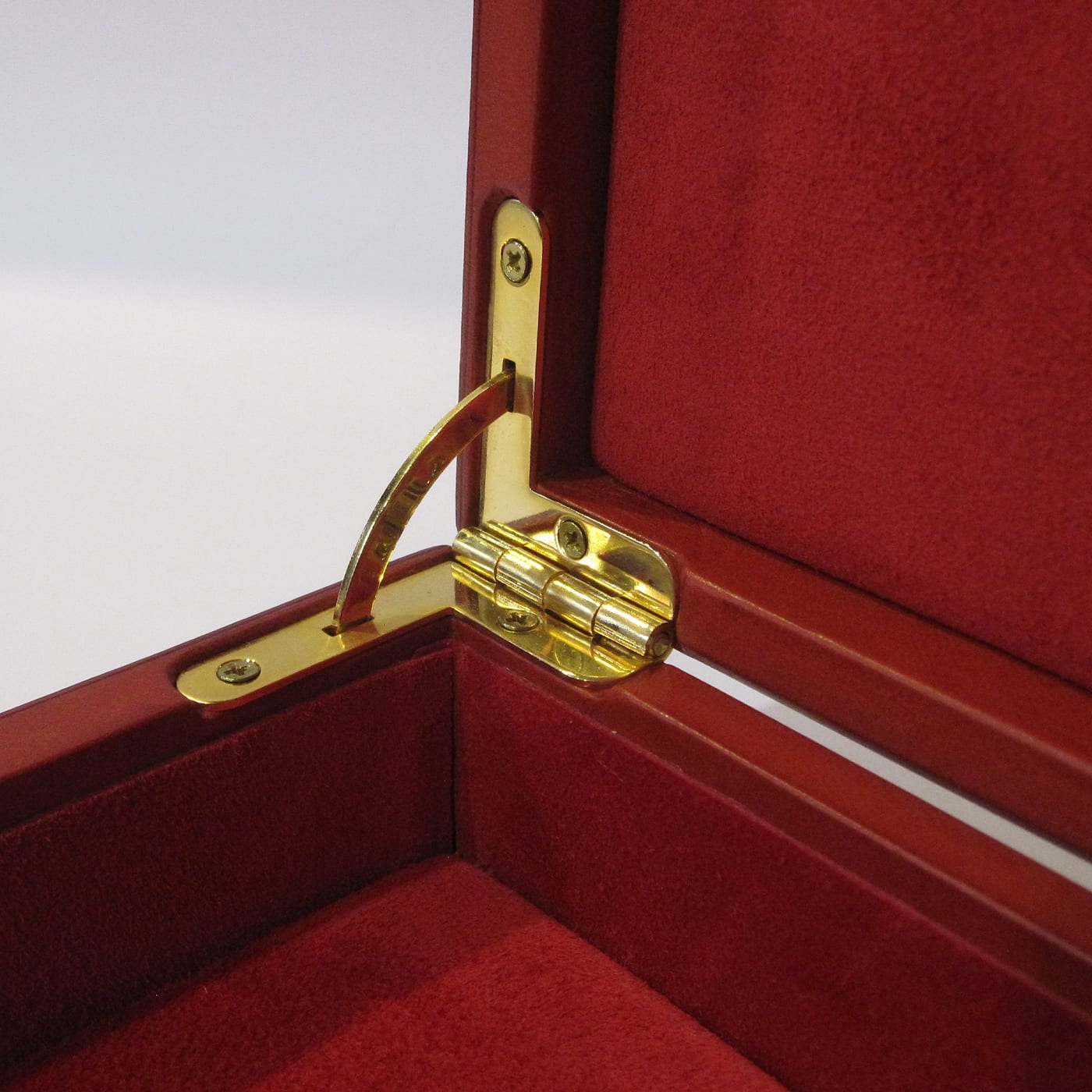 Red Leather Jewelry Box - AtelierGK Firenze