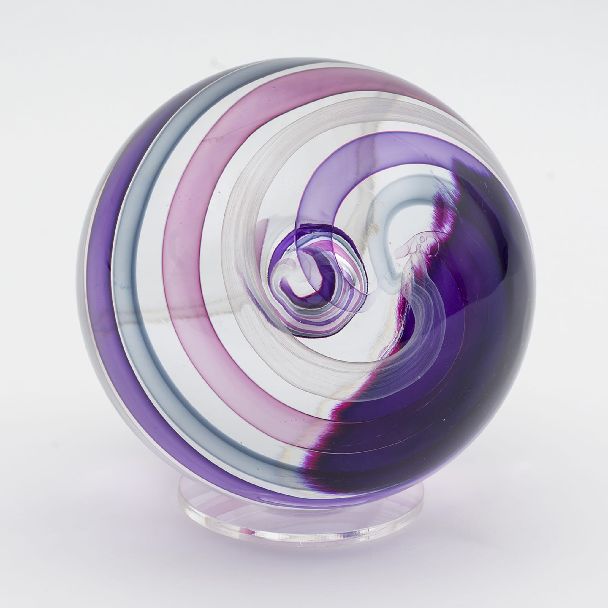 Purple Glass Sphere - Alternative view 2