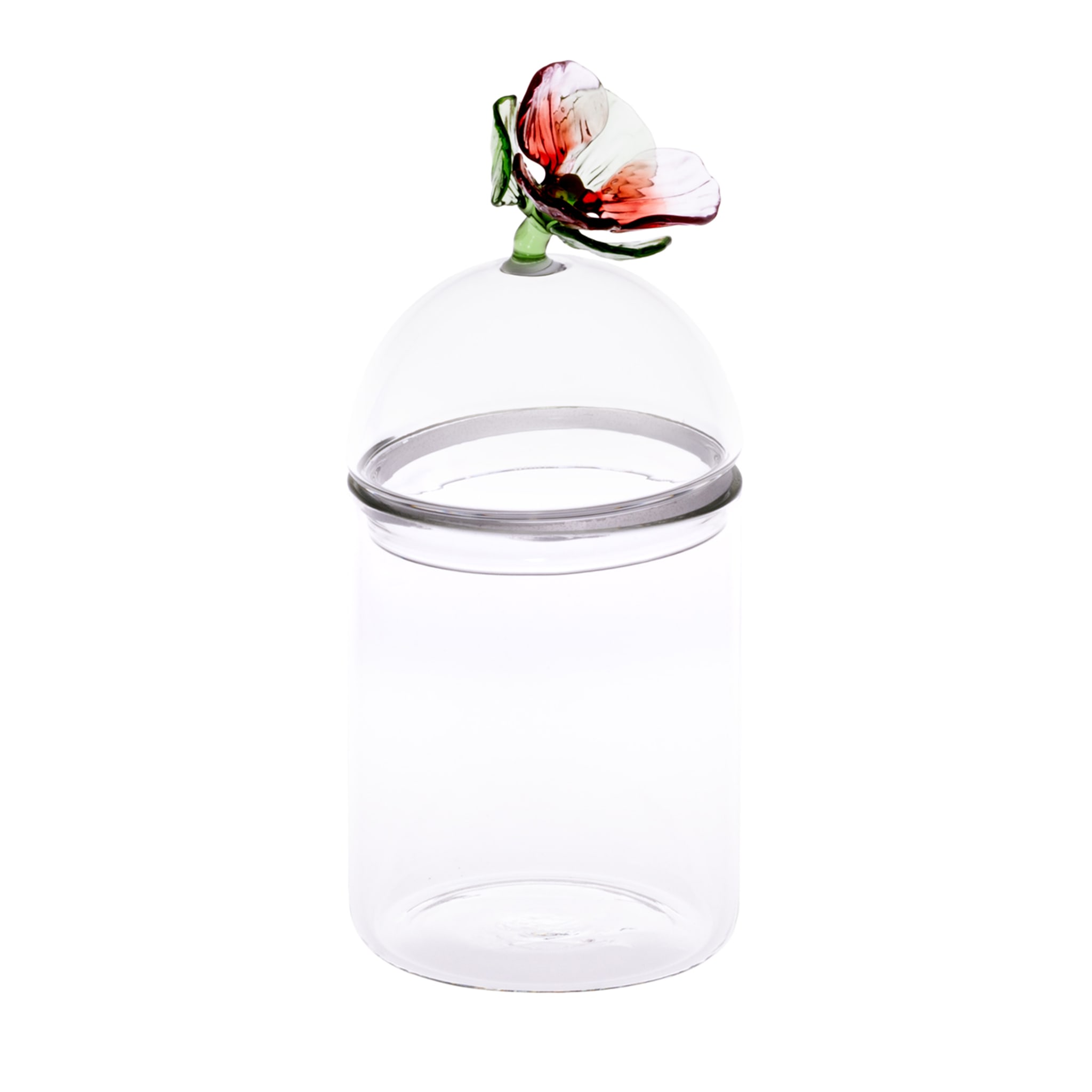 Mediterraneo Handcrafted Medium Pansè Glass Container  - Main view