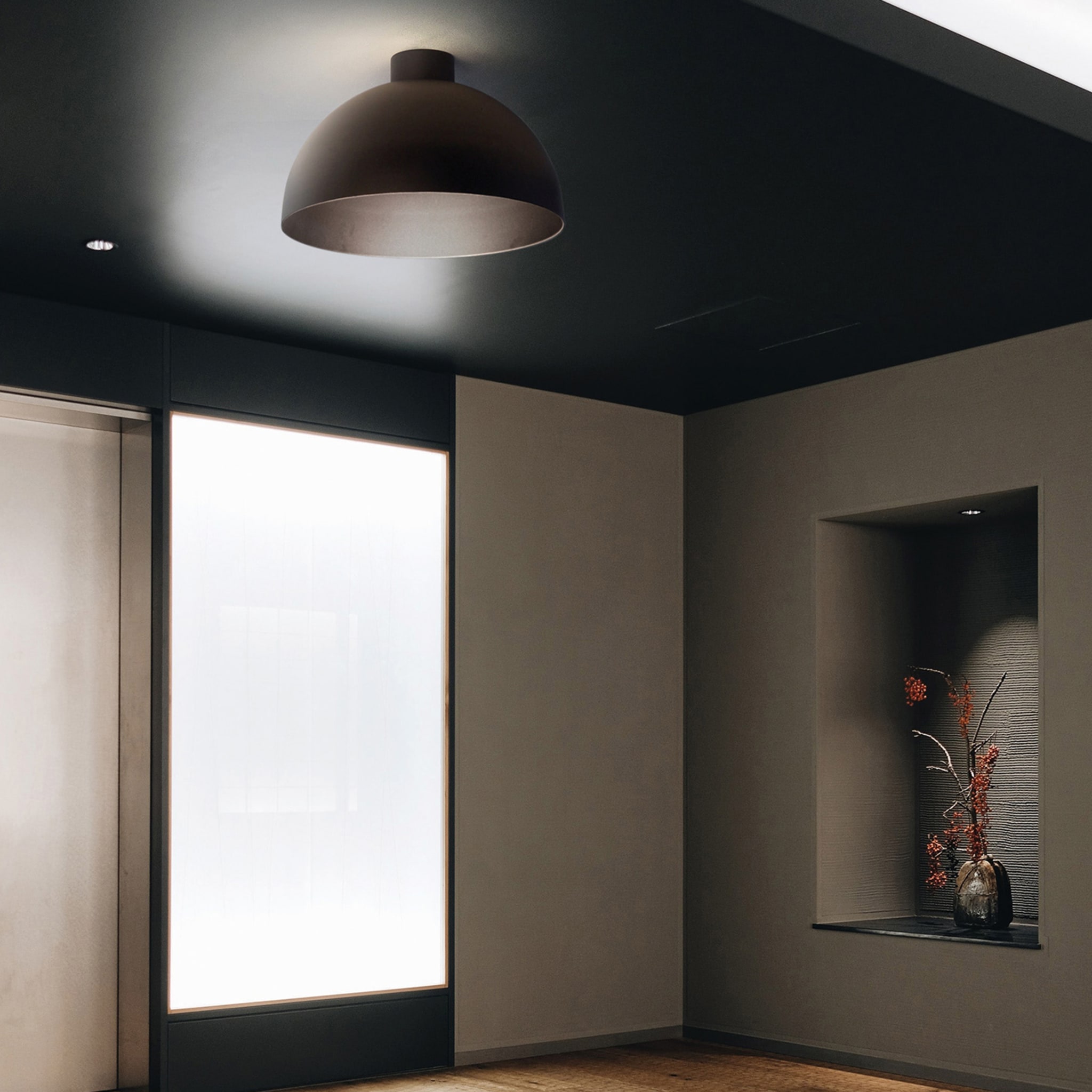 Giove Black Ceiling Lamp - Alternative view 1