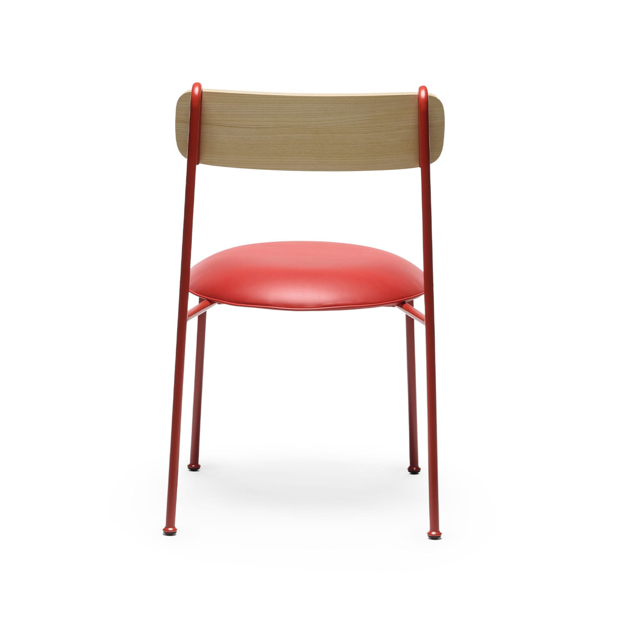Lena S Red And Natural Ash Chair By Designerd - Alternative view 5