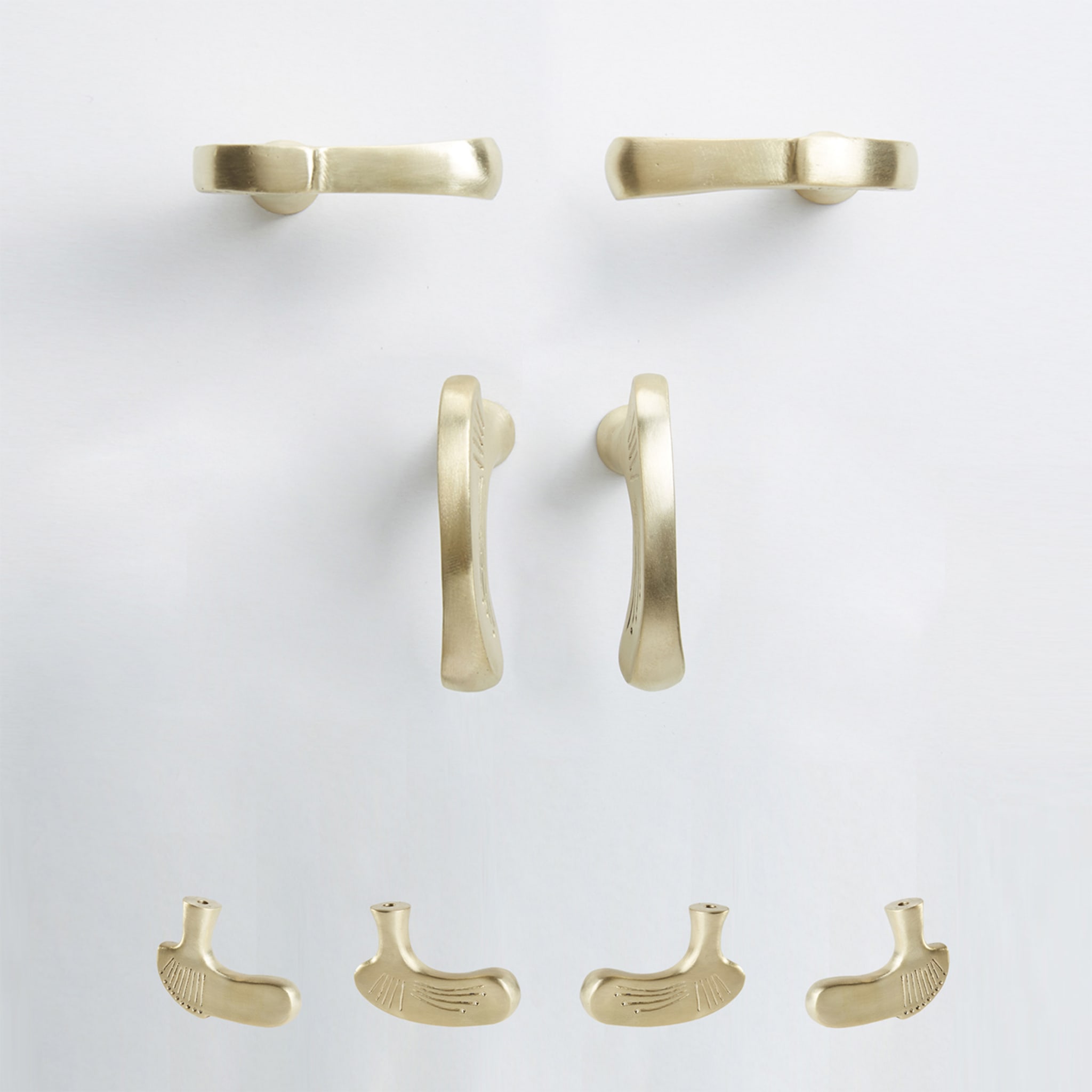 Inca Evolution Set of 4 Brass Door Knobs #2 by Nicole Valenti - Alternative view 1