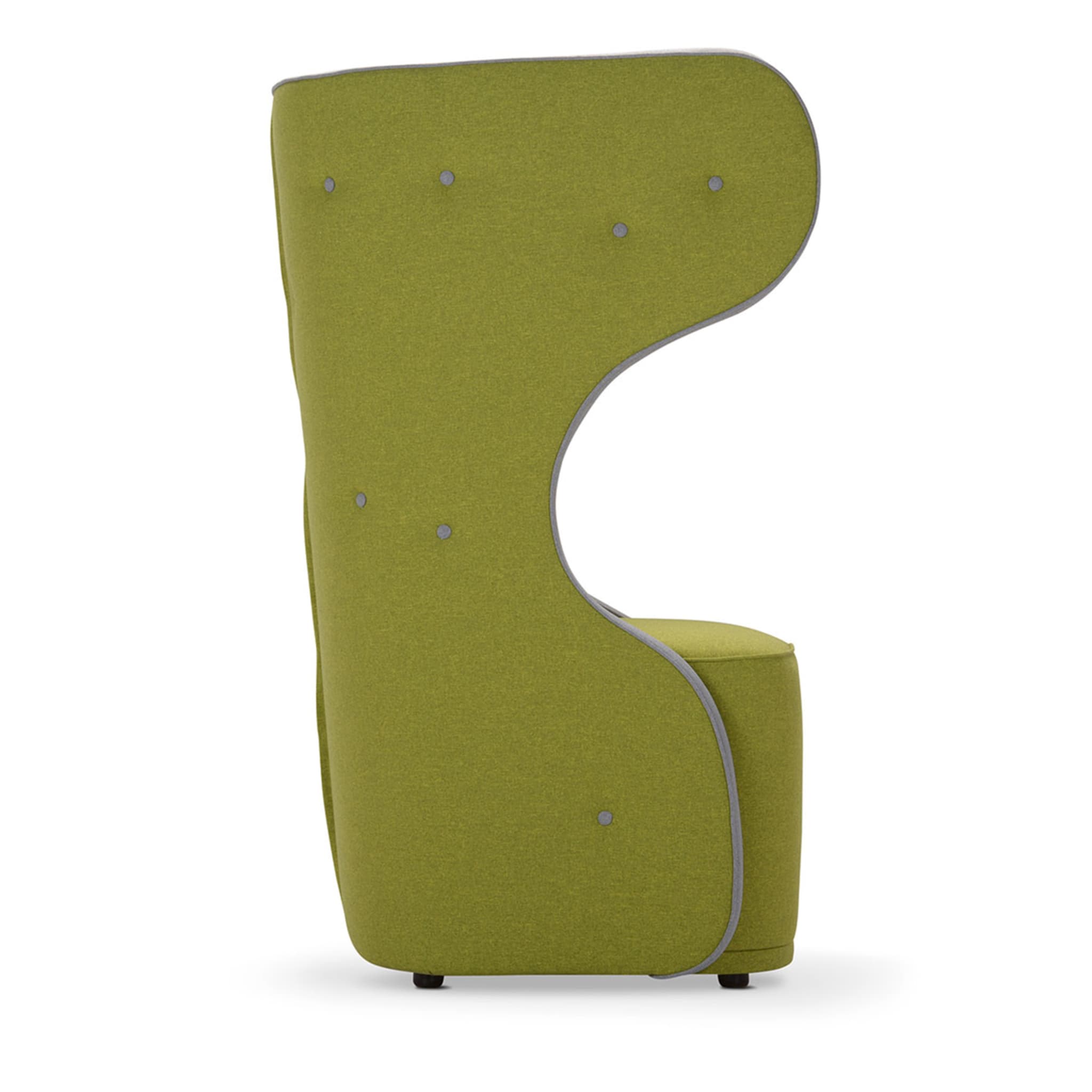 Wow Green & Gray Armchair by Simone Micheli - Alternative view 2