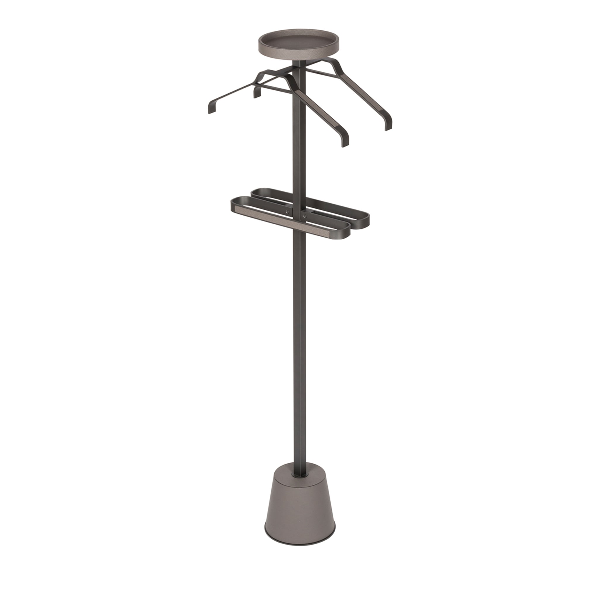 Philippe Tall Gray Clothes Stand - Main view