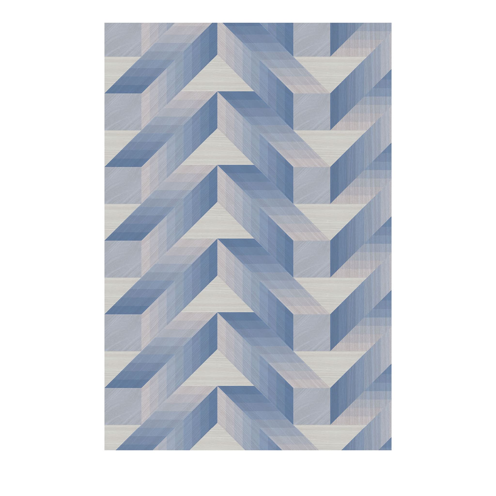 Geometria Cubi Carta da parati blu - Vista principale