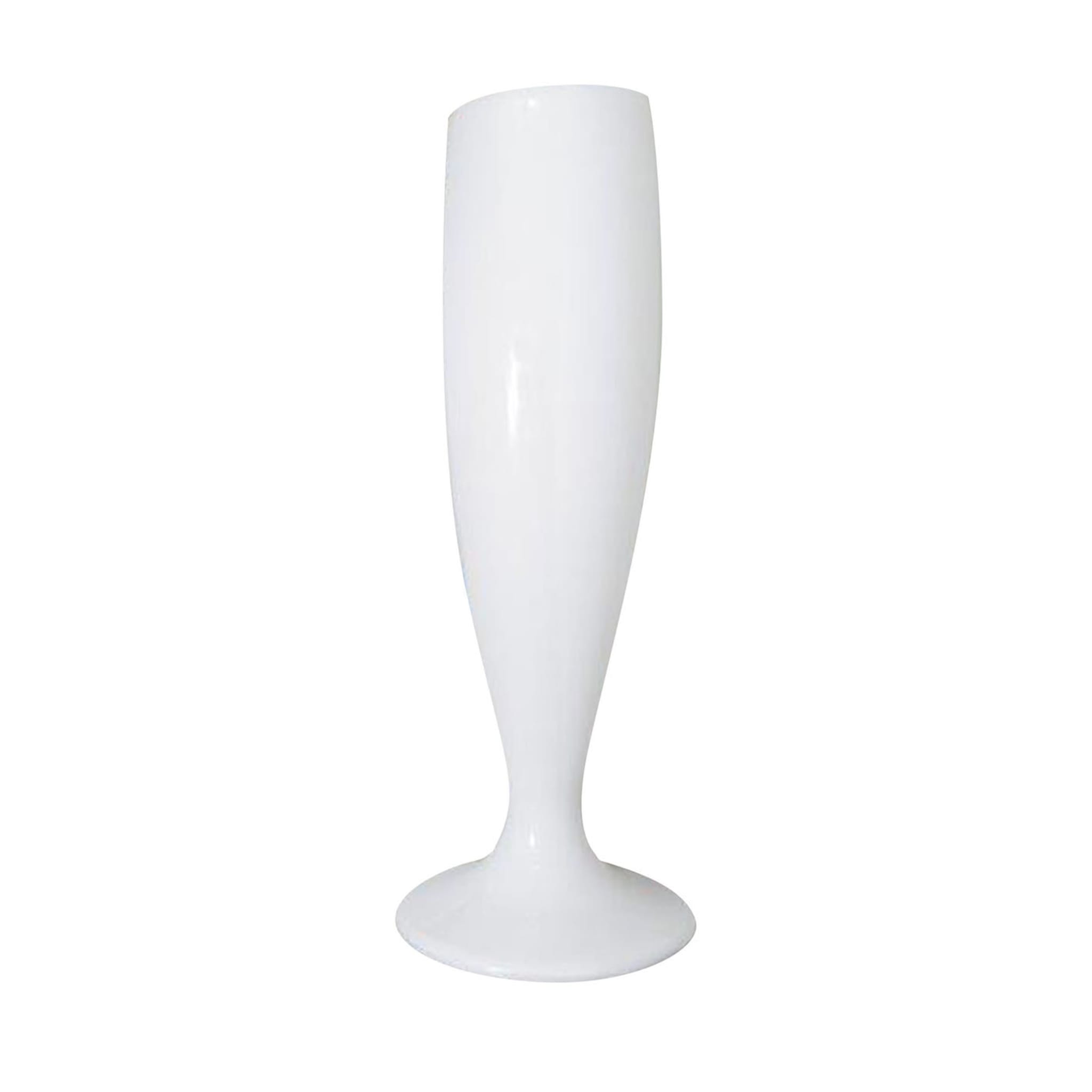 Vase blanc FoRMA Iperbole en forme de flûte de Simone Micheli - Vue principale