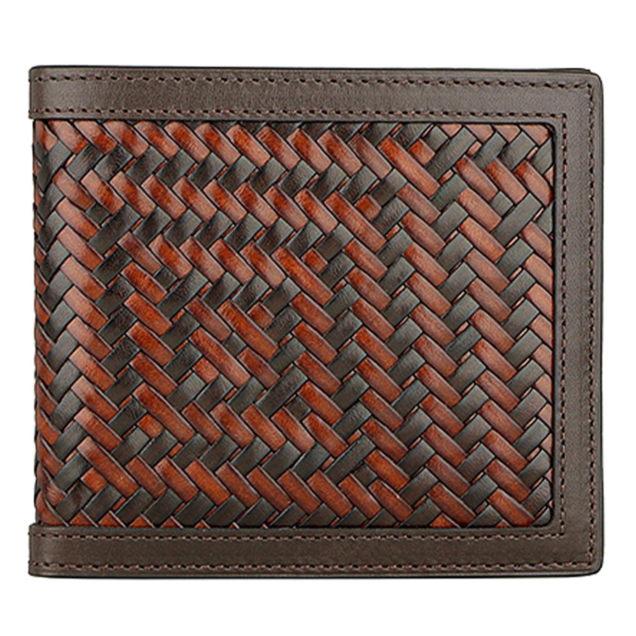 Braided Leather Light Brown Wallet - Main view