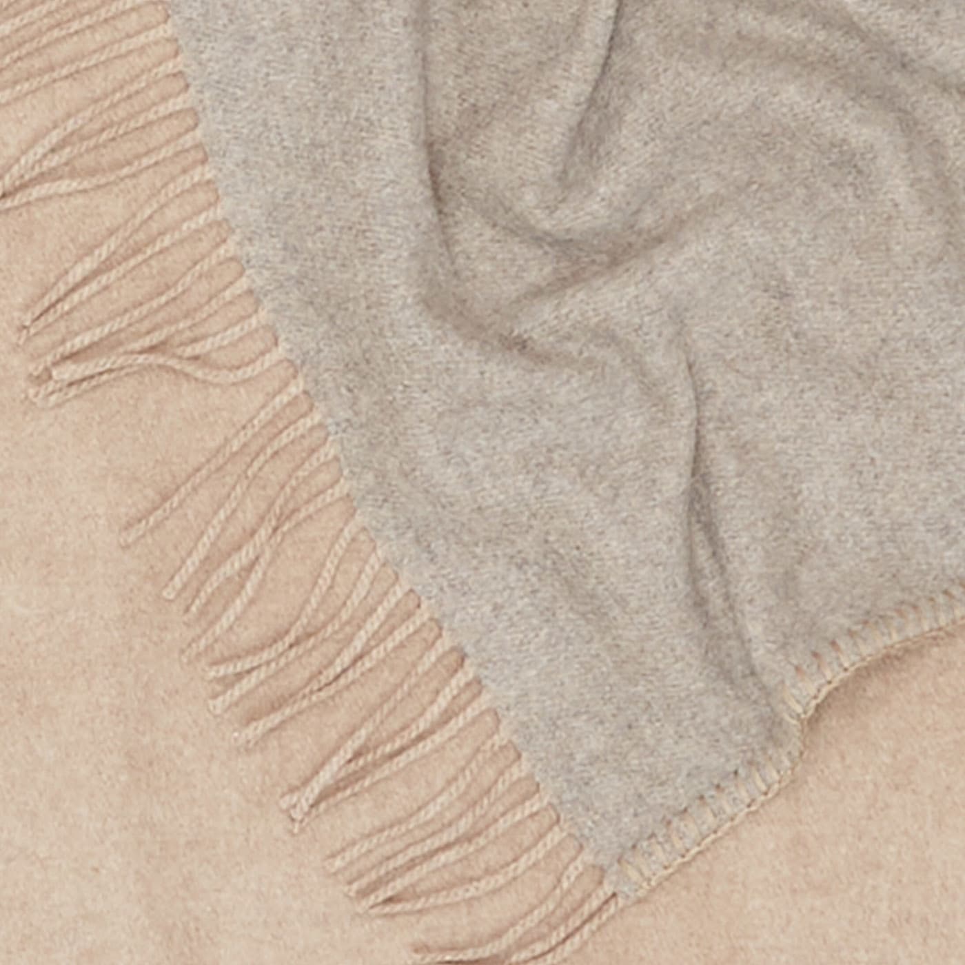 Melrose Double-Sided Beige Small Blanket - Alonpi