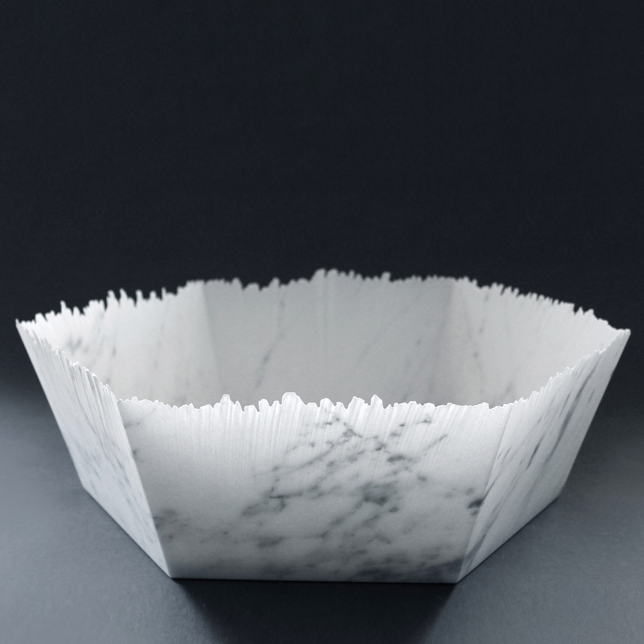 Carrara Marble Drap Bowl by Paolo Ulian - Alternative view 2