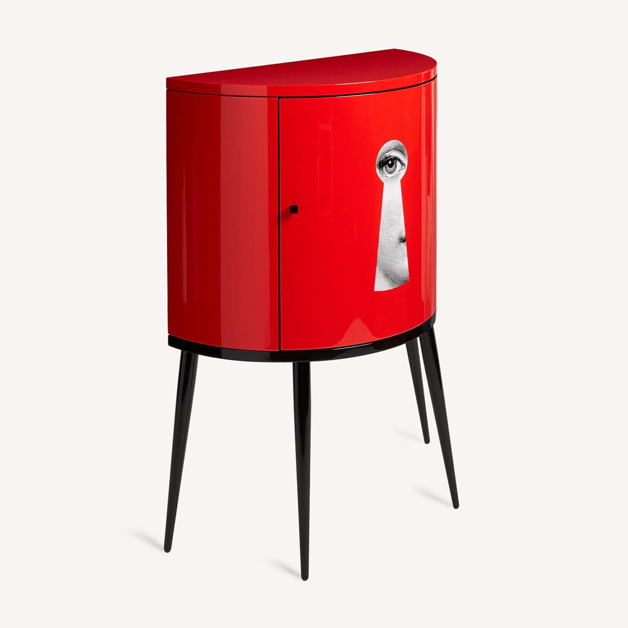 Serratura Red Curved Small Cabinet - Alternative view 2
