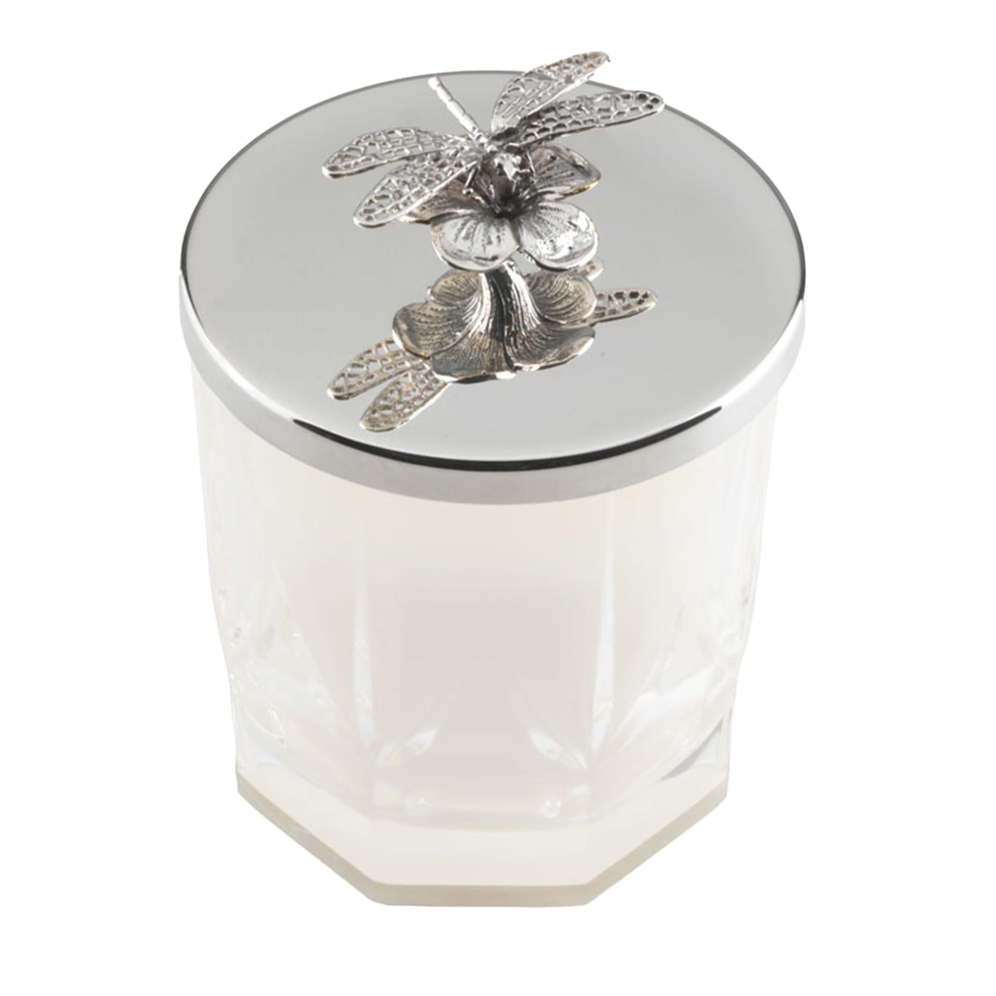 Vaso per candele a forma di libellula di primavera con coperchio - Vista principale