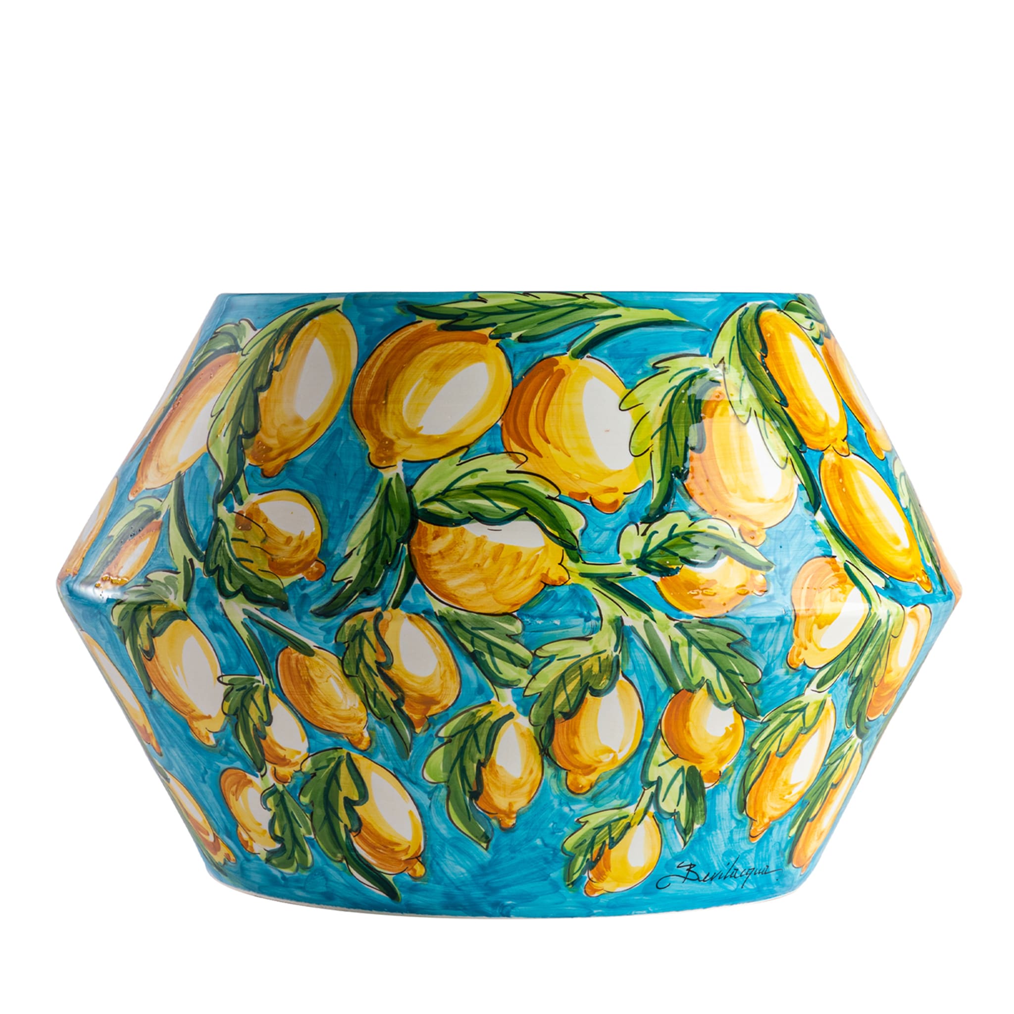 Table en céramique décorée de motifs Limoni - Vue principale