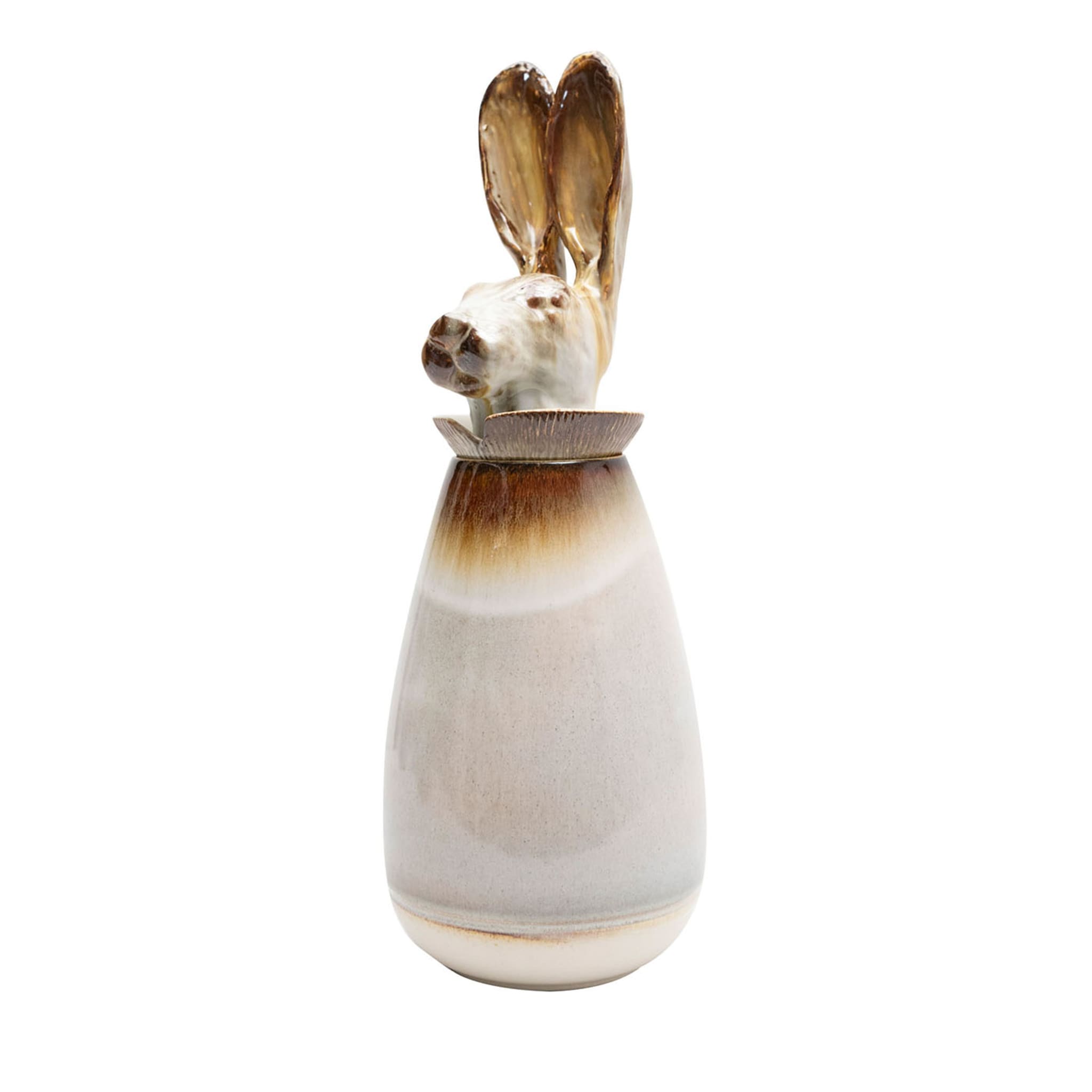 Canopo Lepre Weiße Vase #1 - Hauptansicht