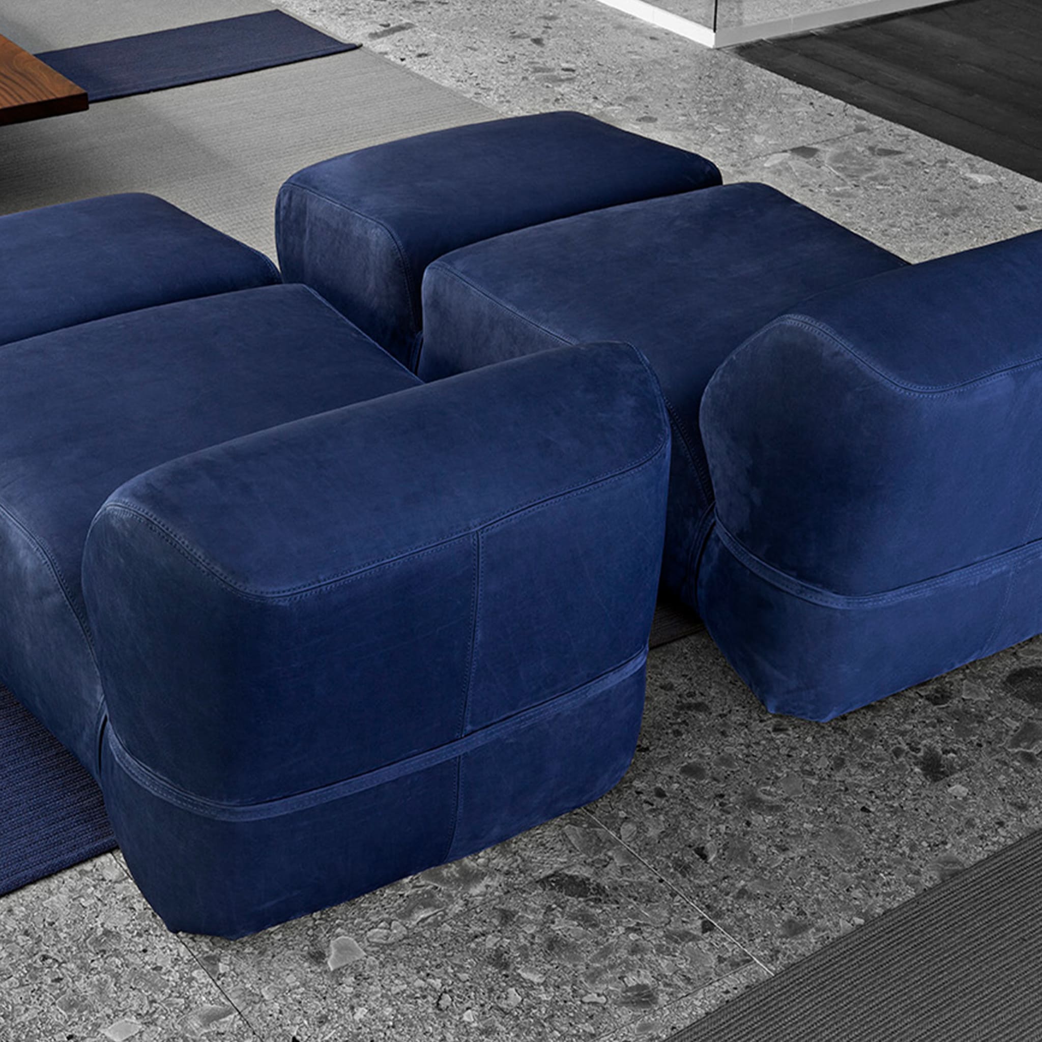 Blaue weiche chaise longue von Ludovica + Roberto Palomba - Alternative Ansicht 3