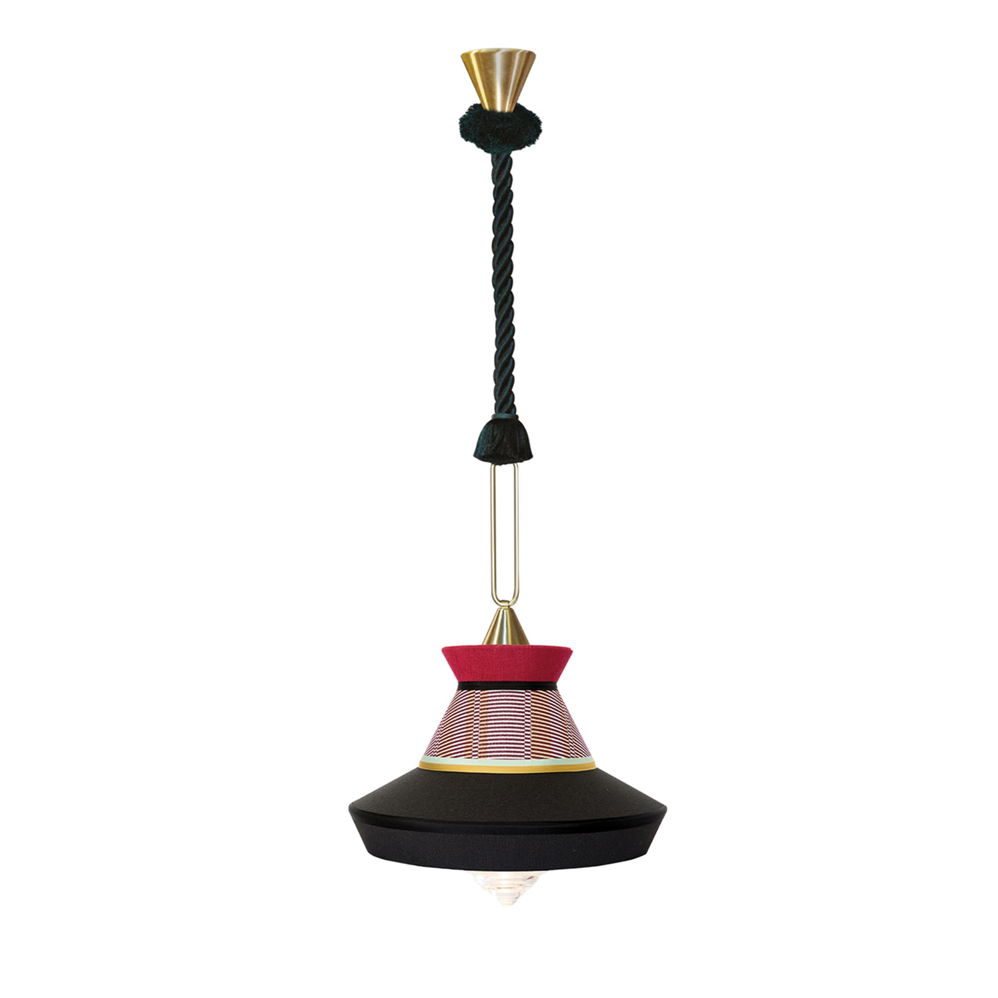 Lampe pendante Calypso Guadaloupe noire par Servomuto - Vue principale