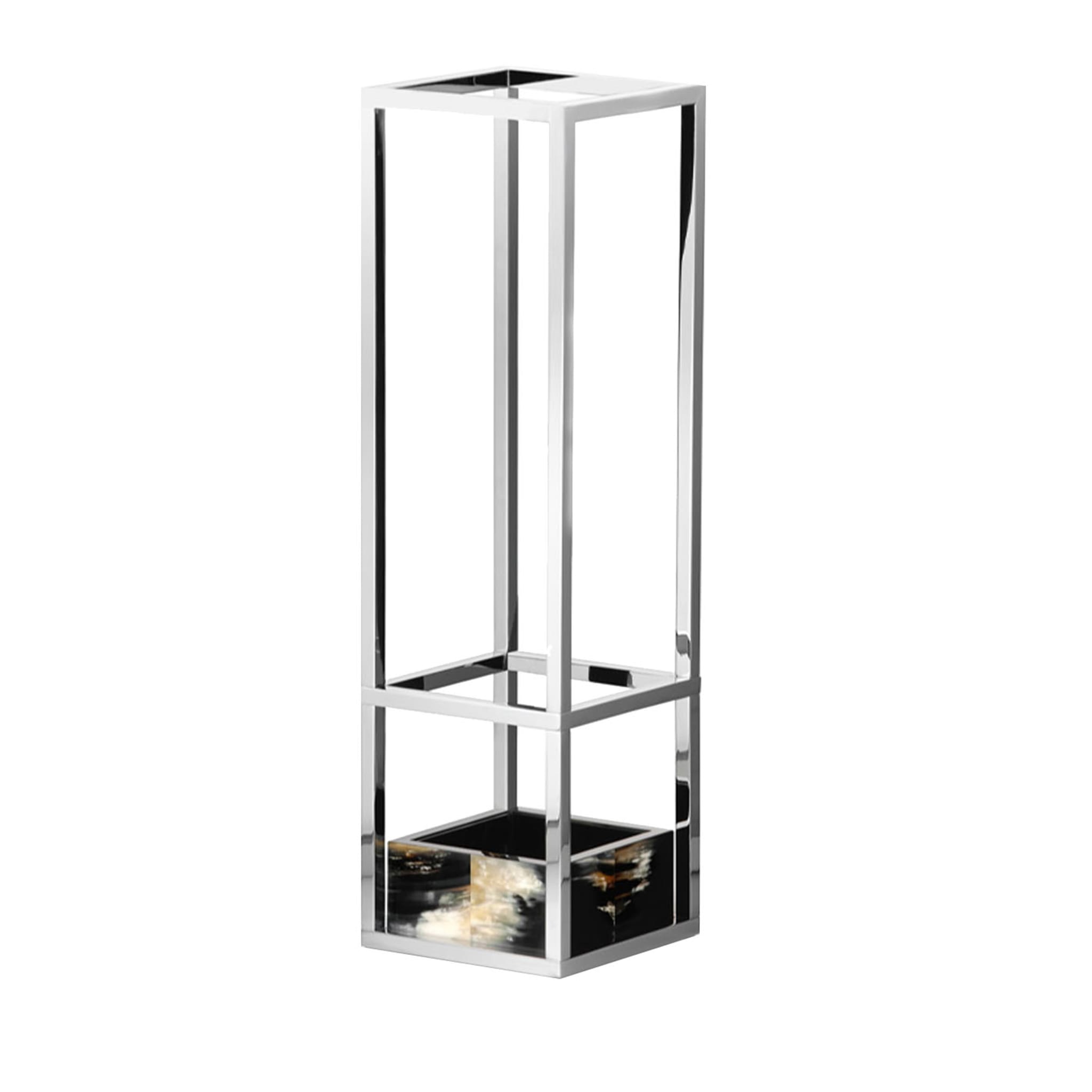 Pluvio Stainless Steel Umbrella Stand with Horn Inserts - Main view