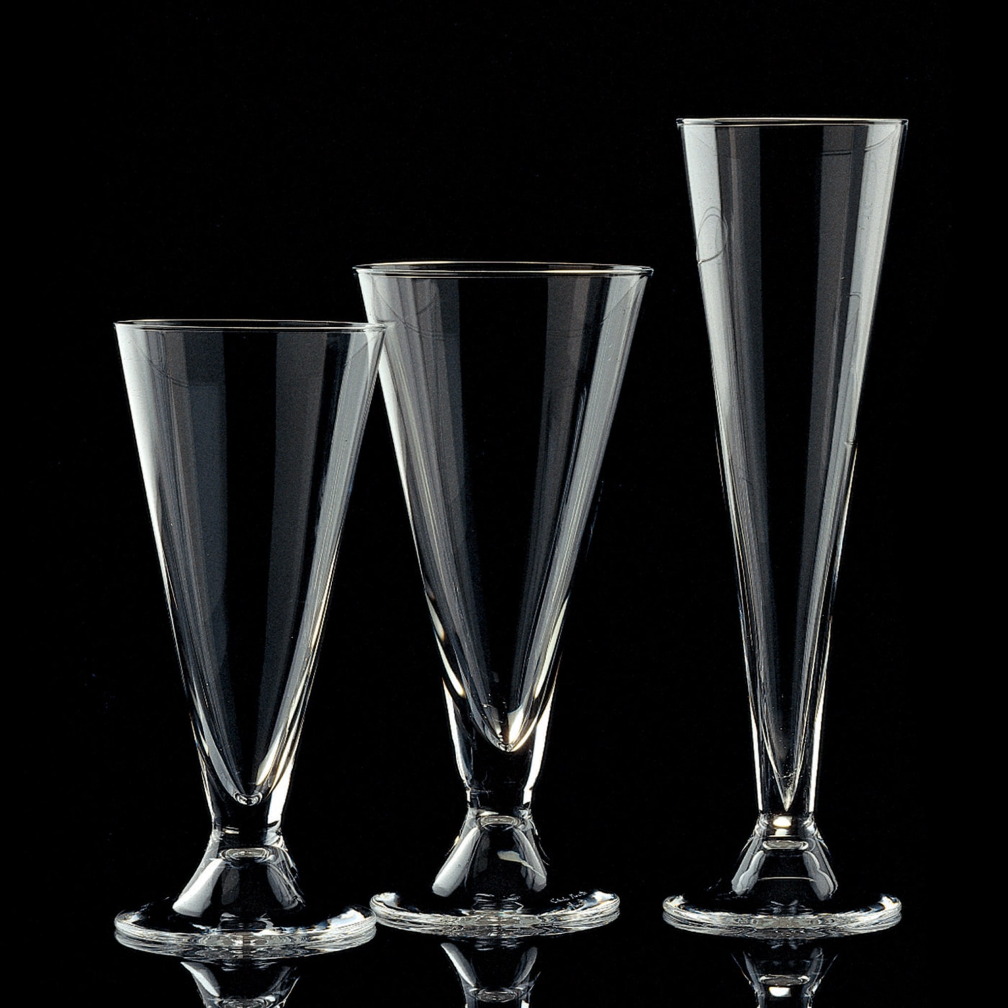 Set of 6 Oval Flutes 3 - Alternative view 1