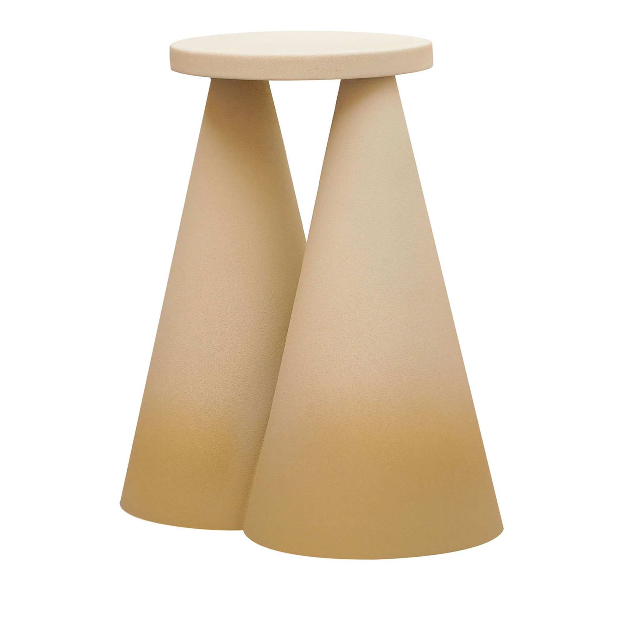 Isola Honey Ceramic Side Table by Cara/Davide  - Main view