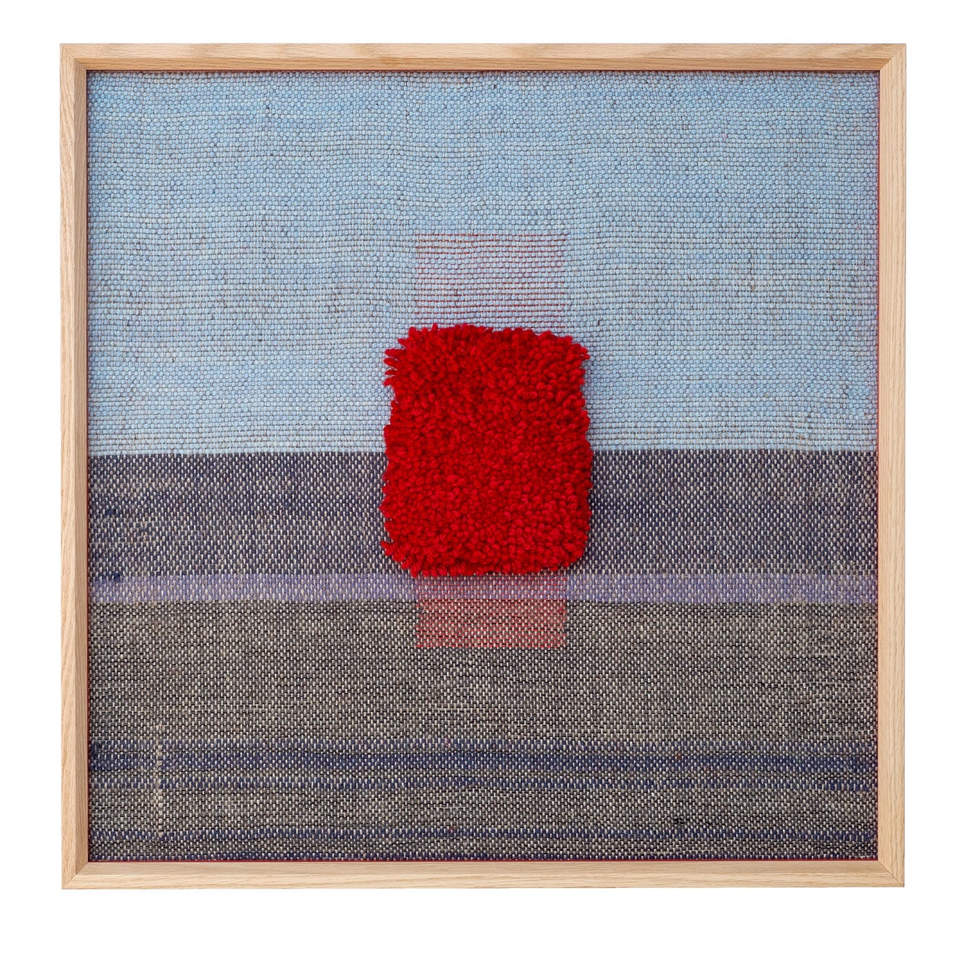 Rosso Flag Hand Woven Panel - Costantini Atelier