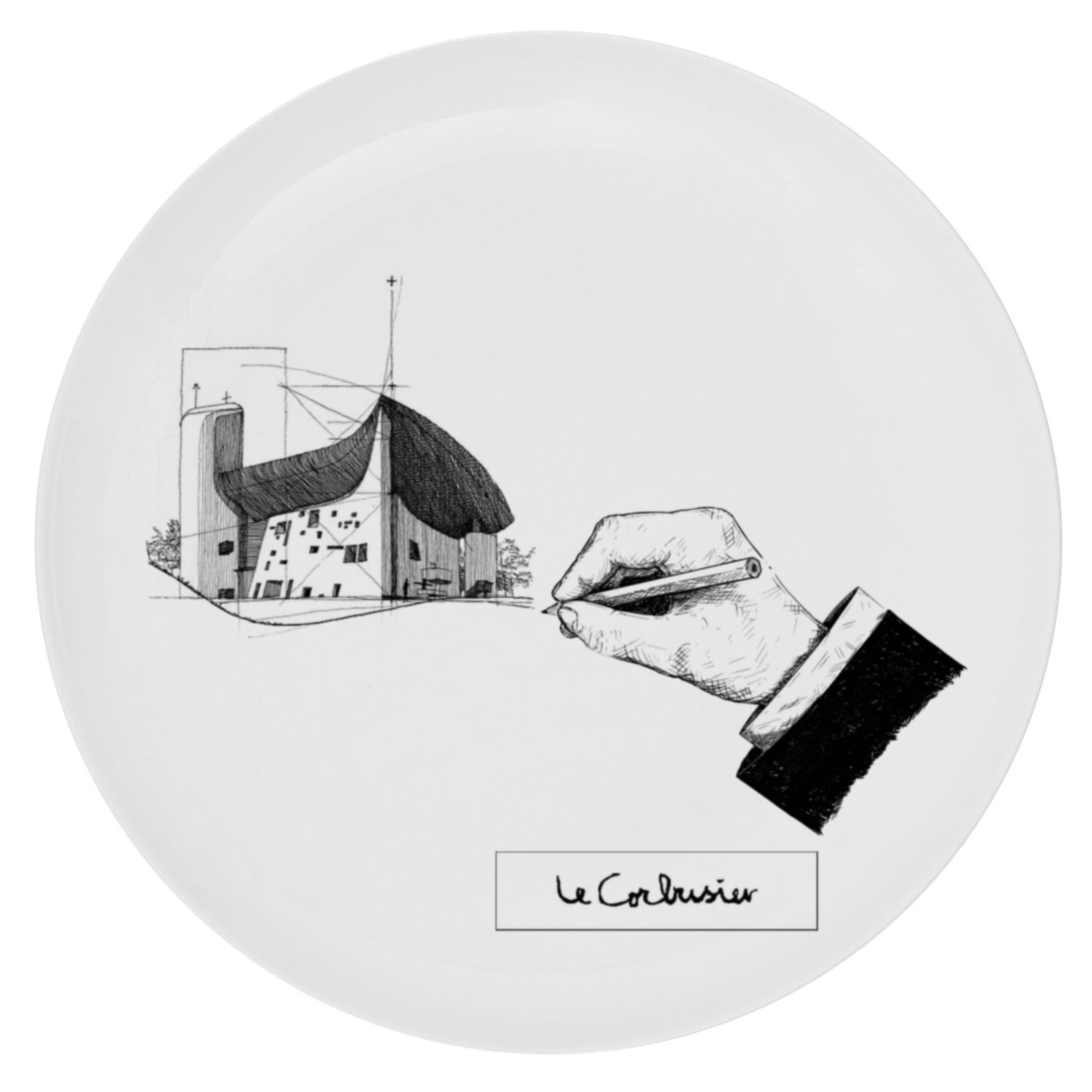 Set of 6 Plates Bauhaus Lecorbusier Plate - Main view