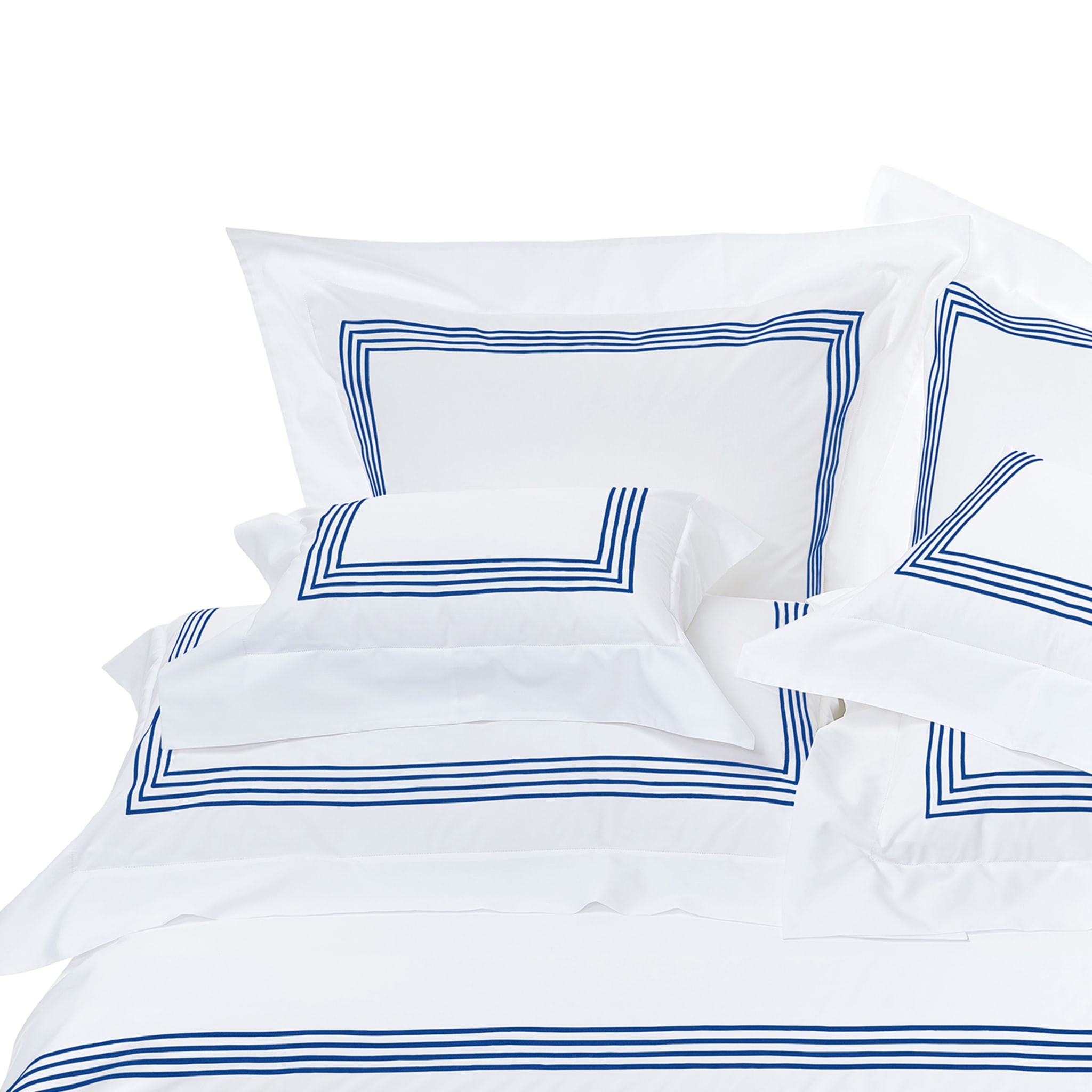 Four Generations White & Bright Blue US King Duvet Cover - Alternative view 3