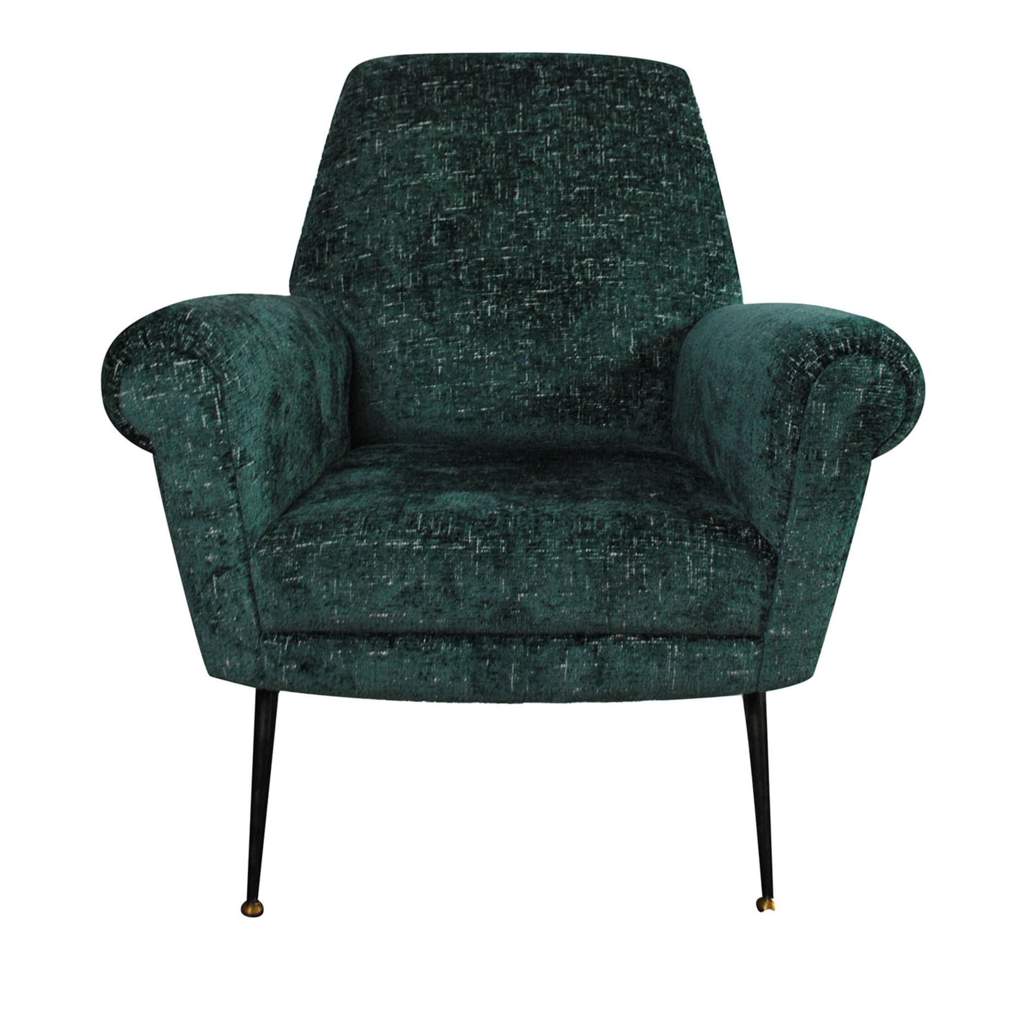 Echter grüner Vintage-Sessel - Hauptansicht