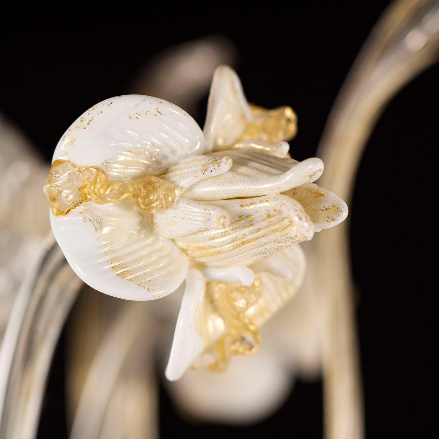 Iris White 6-Light Chandelier - Multiforme