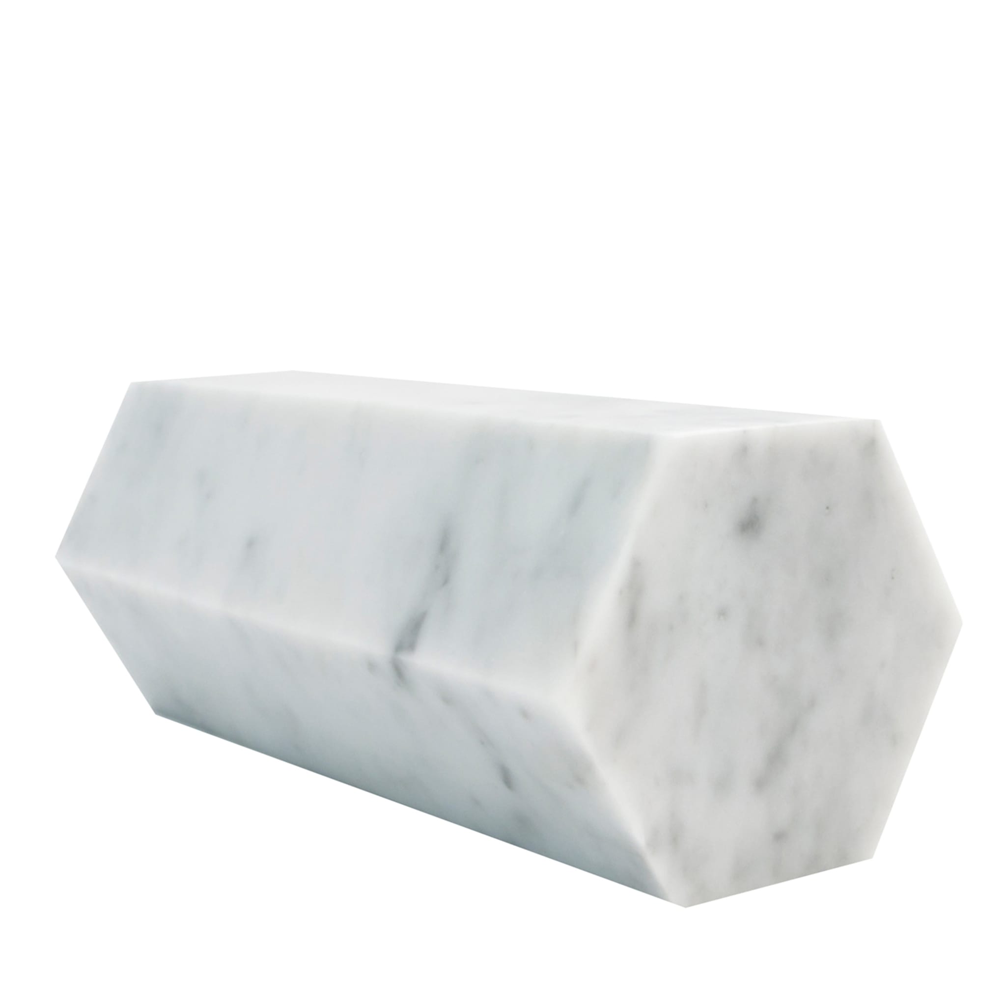 White Marble Decorative Prism - Main view