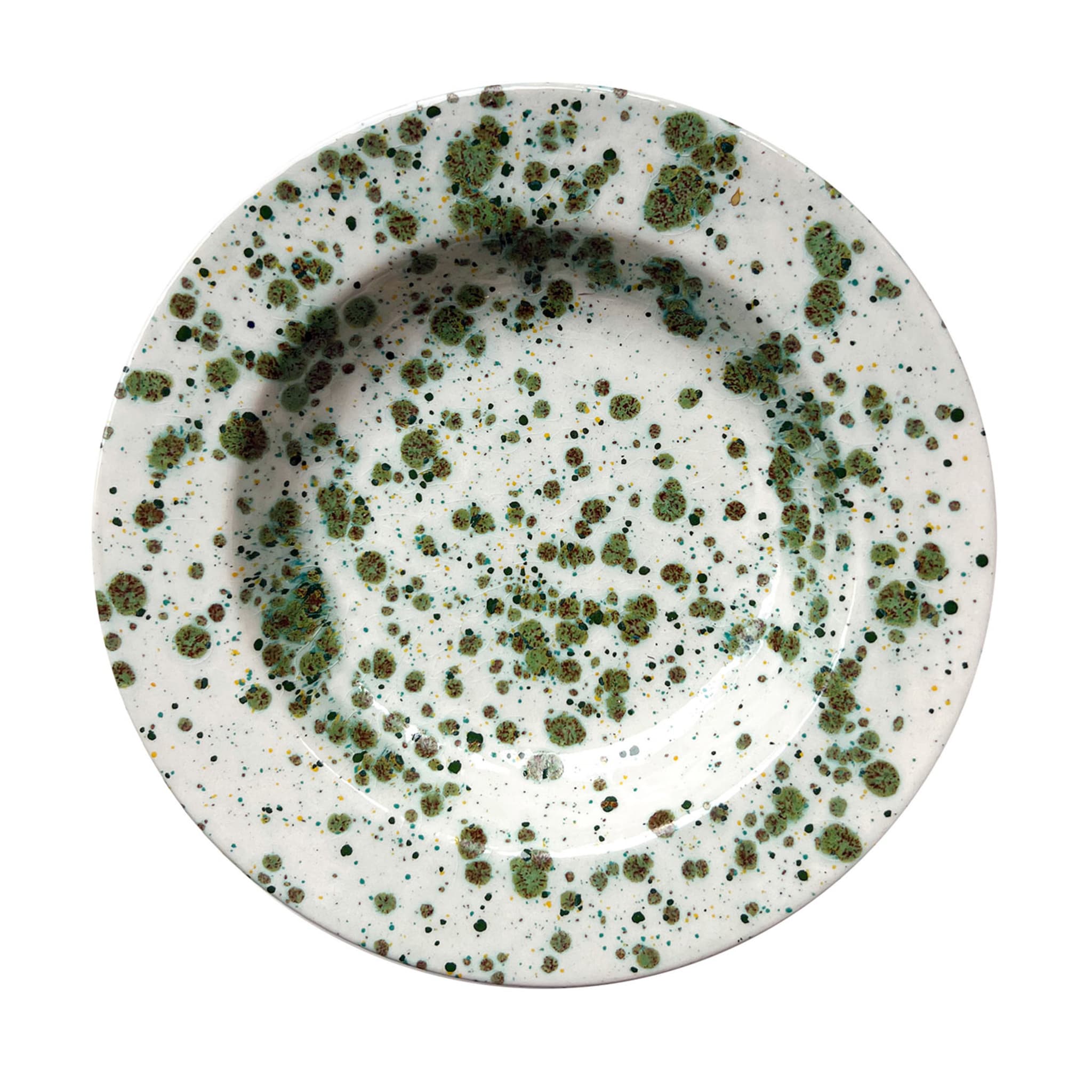 Herb Mottled Green Soup Plate - Main view