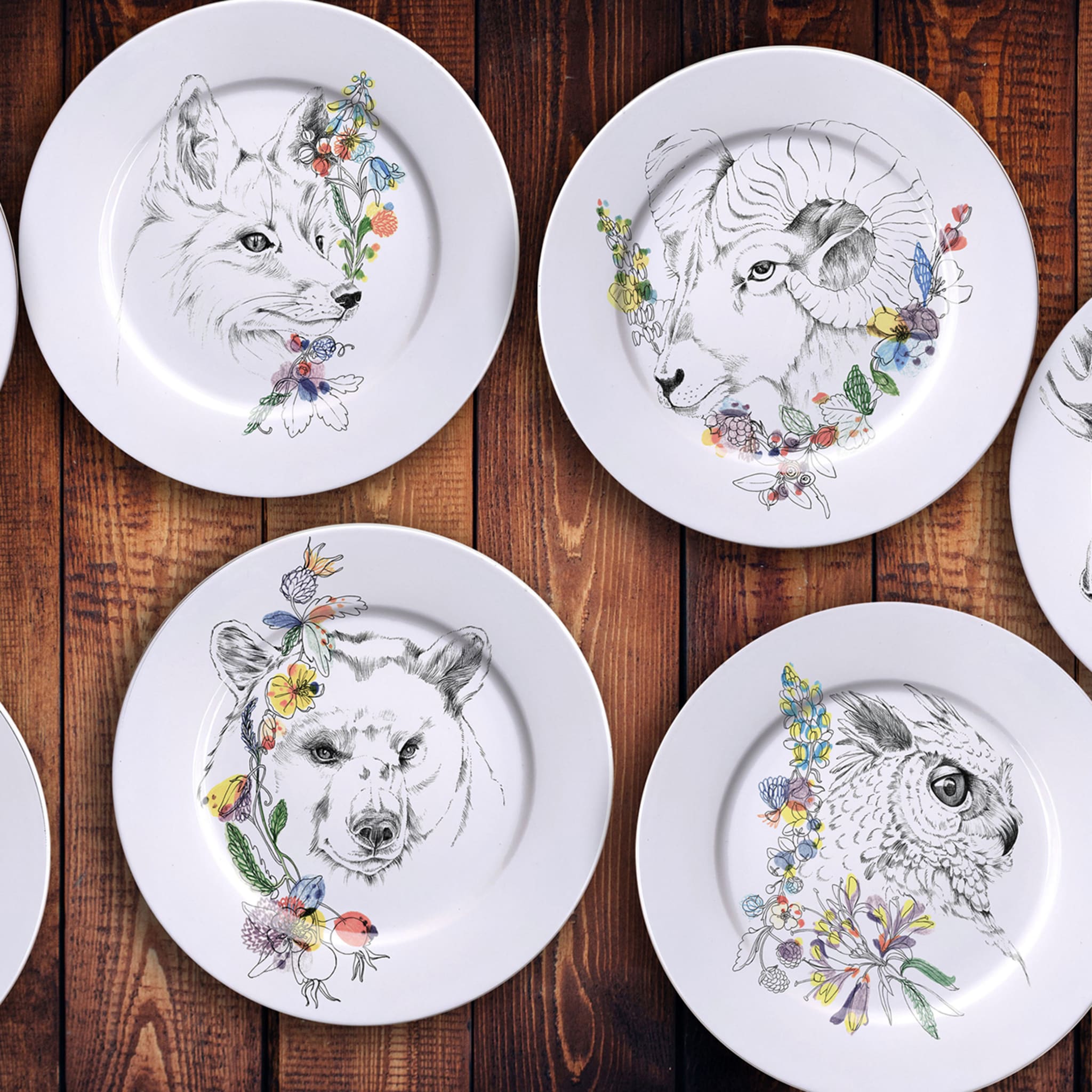 An Ode To The Woods Great Horned Owl Dinner Plate - Alternative view 2