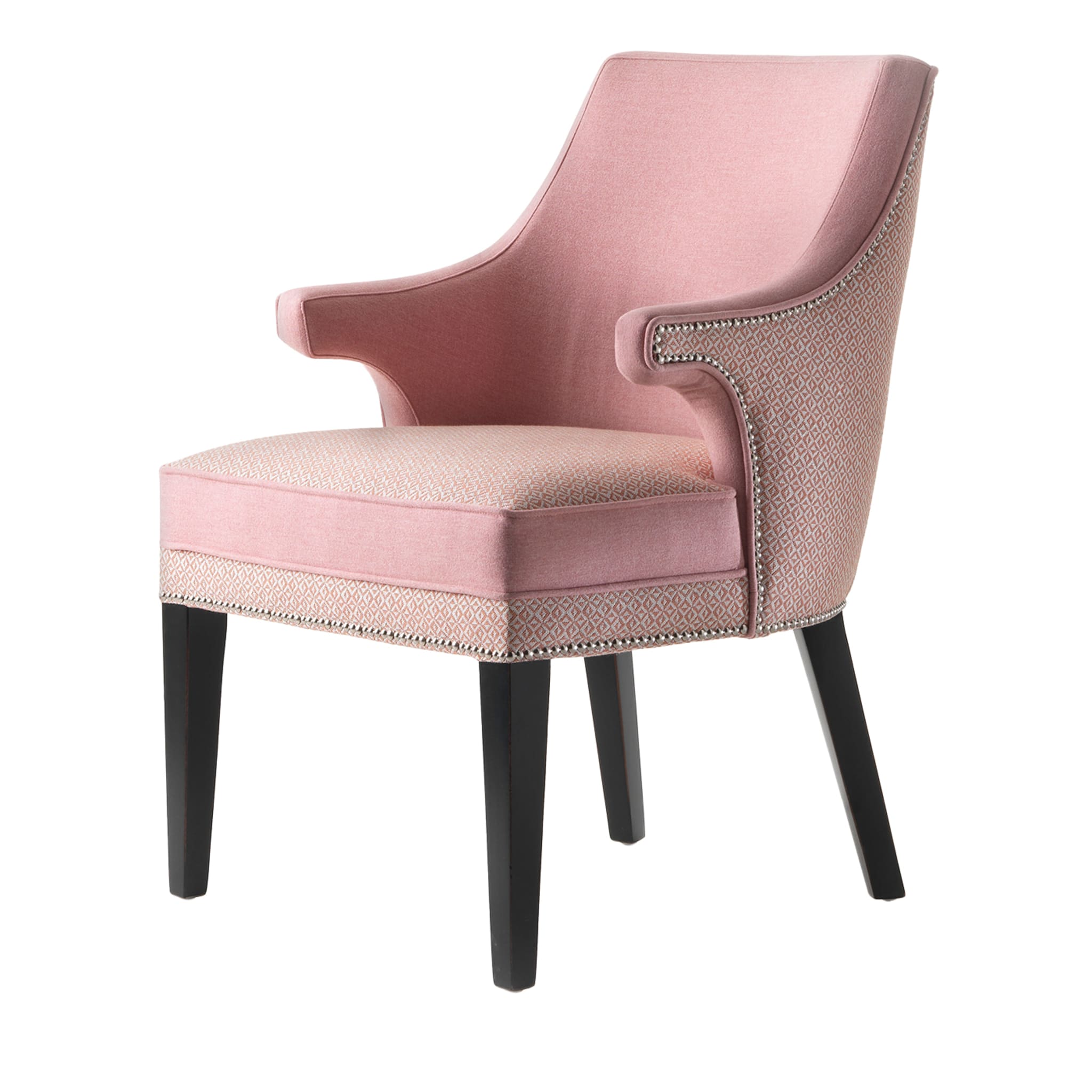 Pink Studded Armchair - Main view
