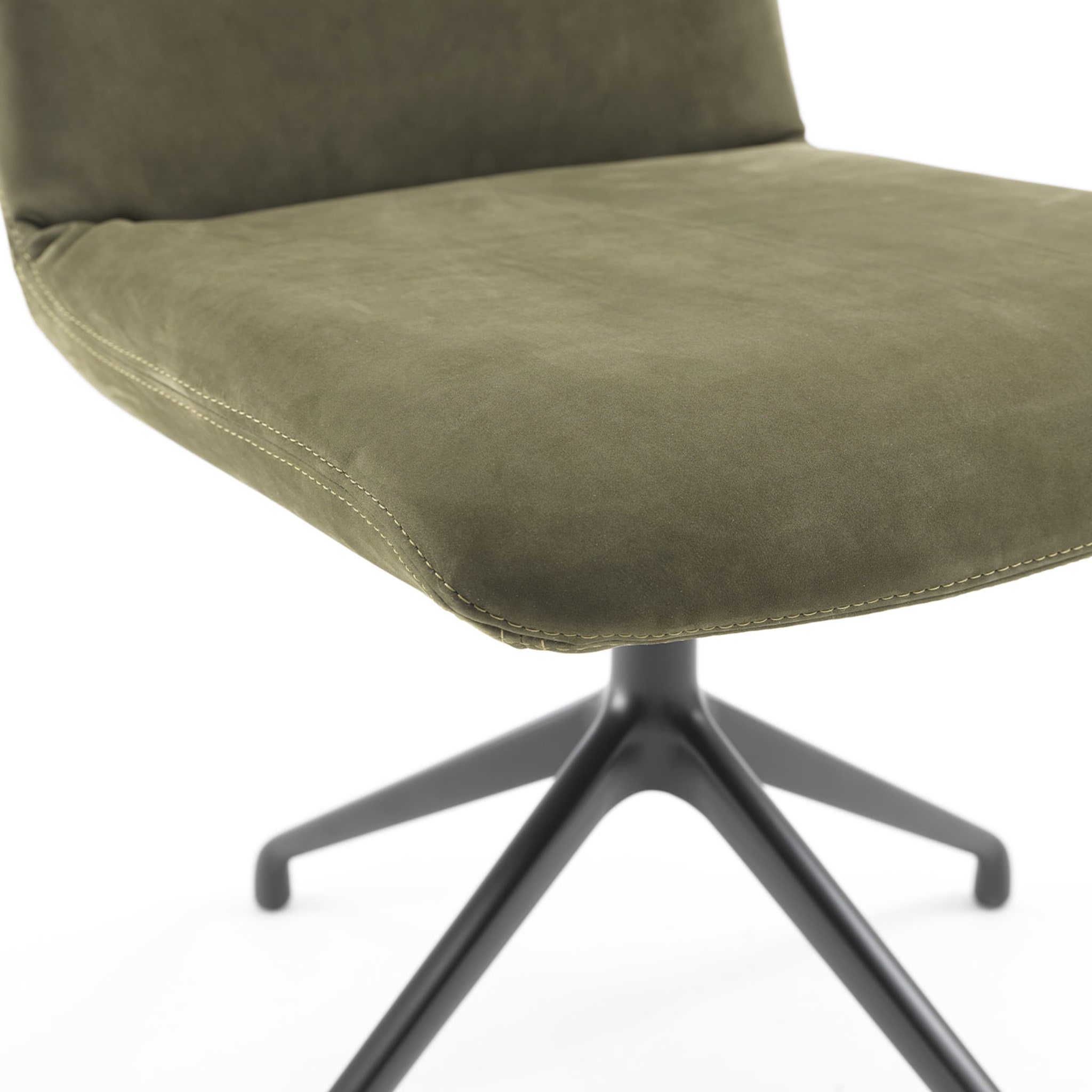 Materia Soft Swivel Sage-Green Chair by Claudio Bellini - Alternative view 1