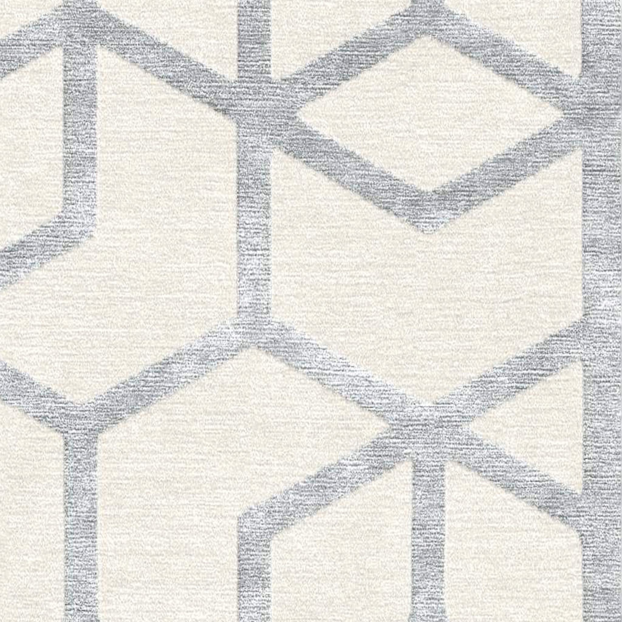 Tappeto Cordelia rettangolare bianco sporco e grigio - Vista alternativa 3