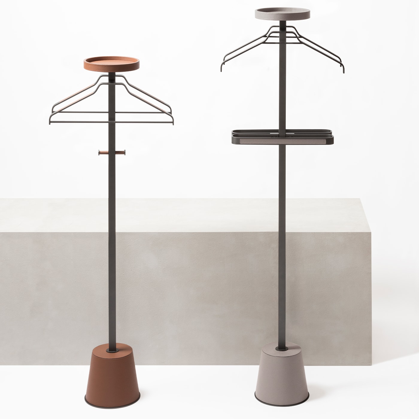 Philippe Tall Gray Clothes Stand - Giobagnara