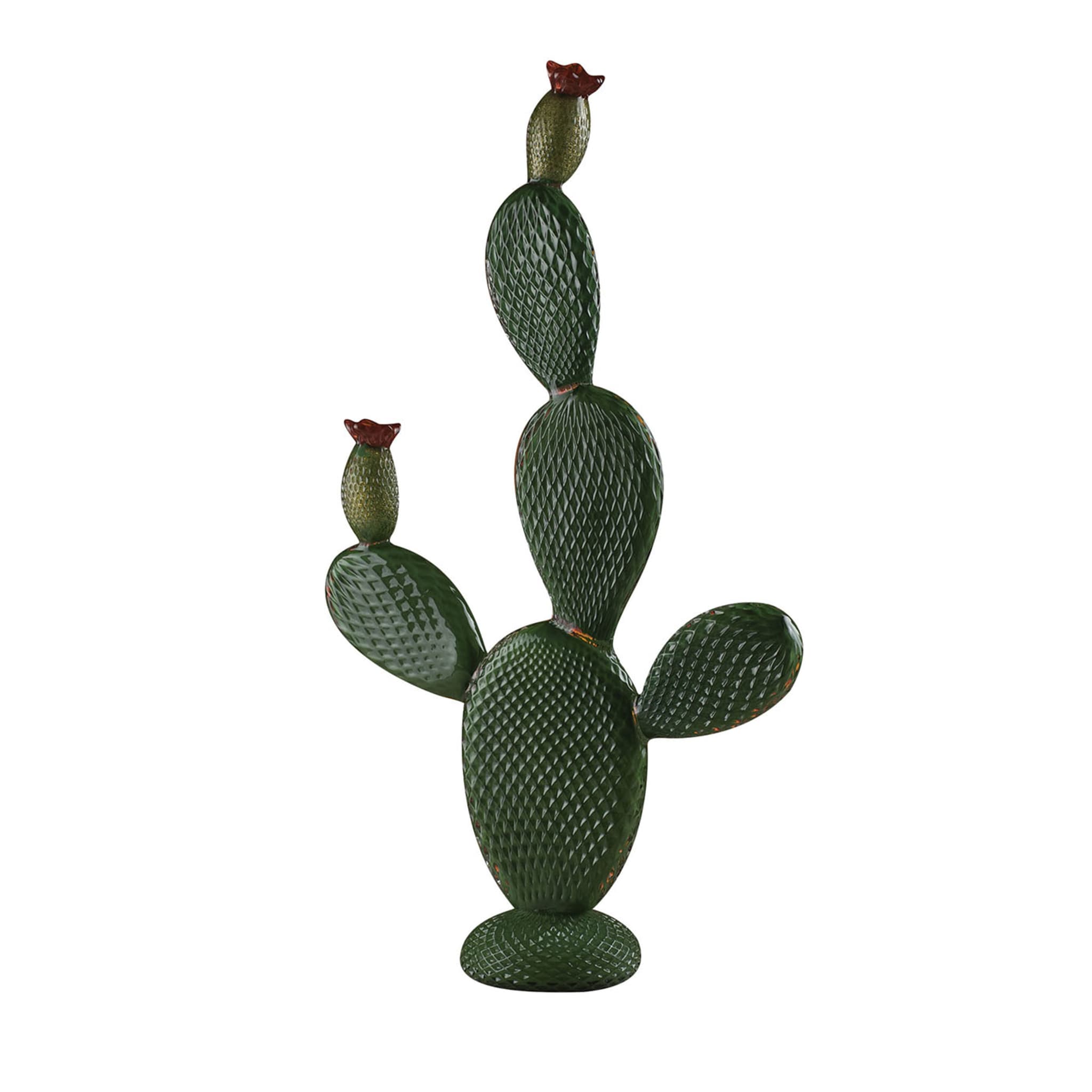 Sculpture de cactus vert géant - Vue principale