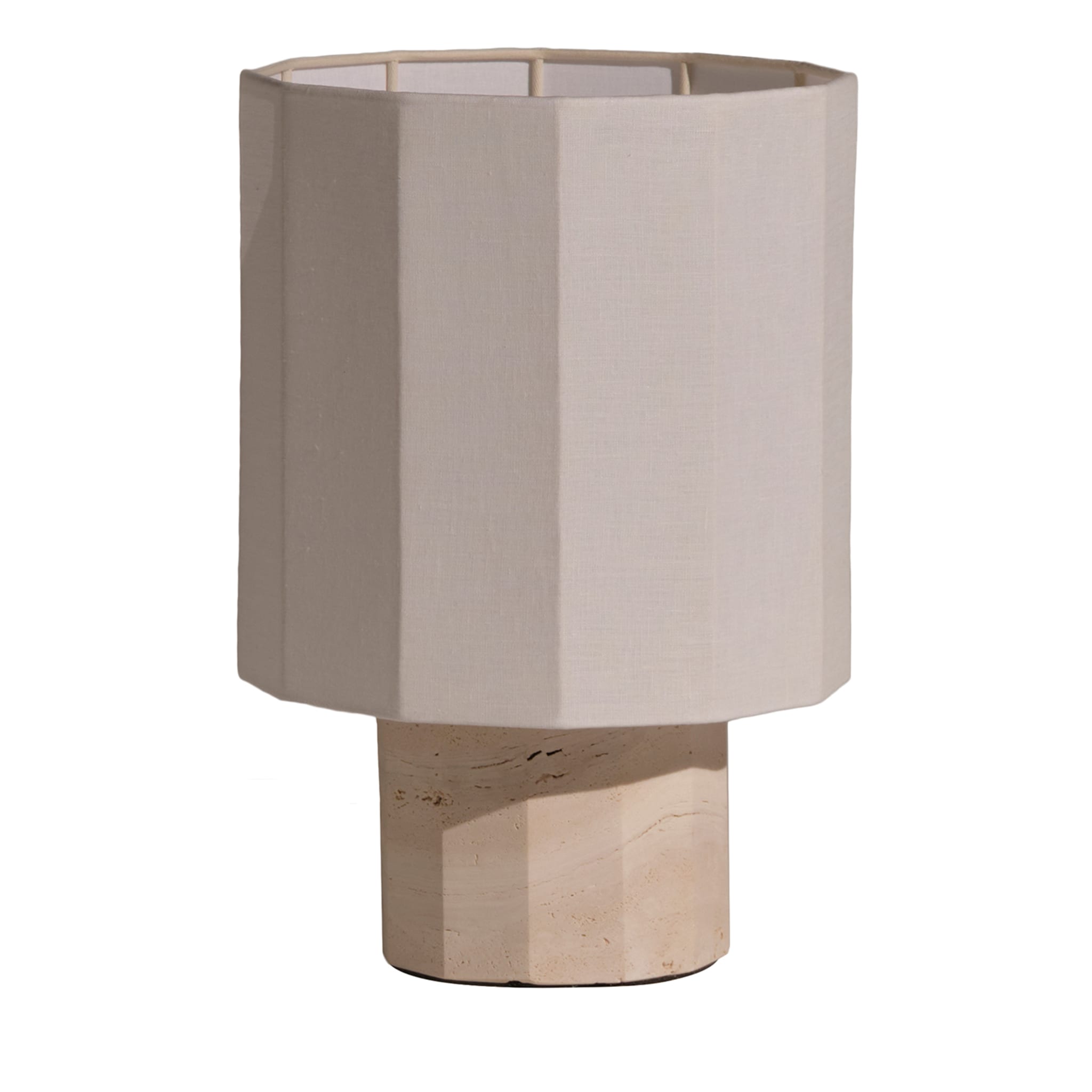 Roma Dodecagon Small White Table Lamp - Main view