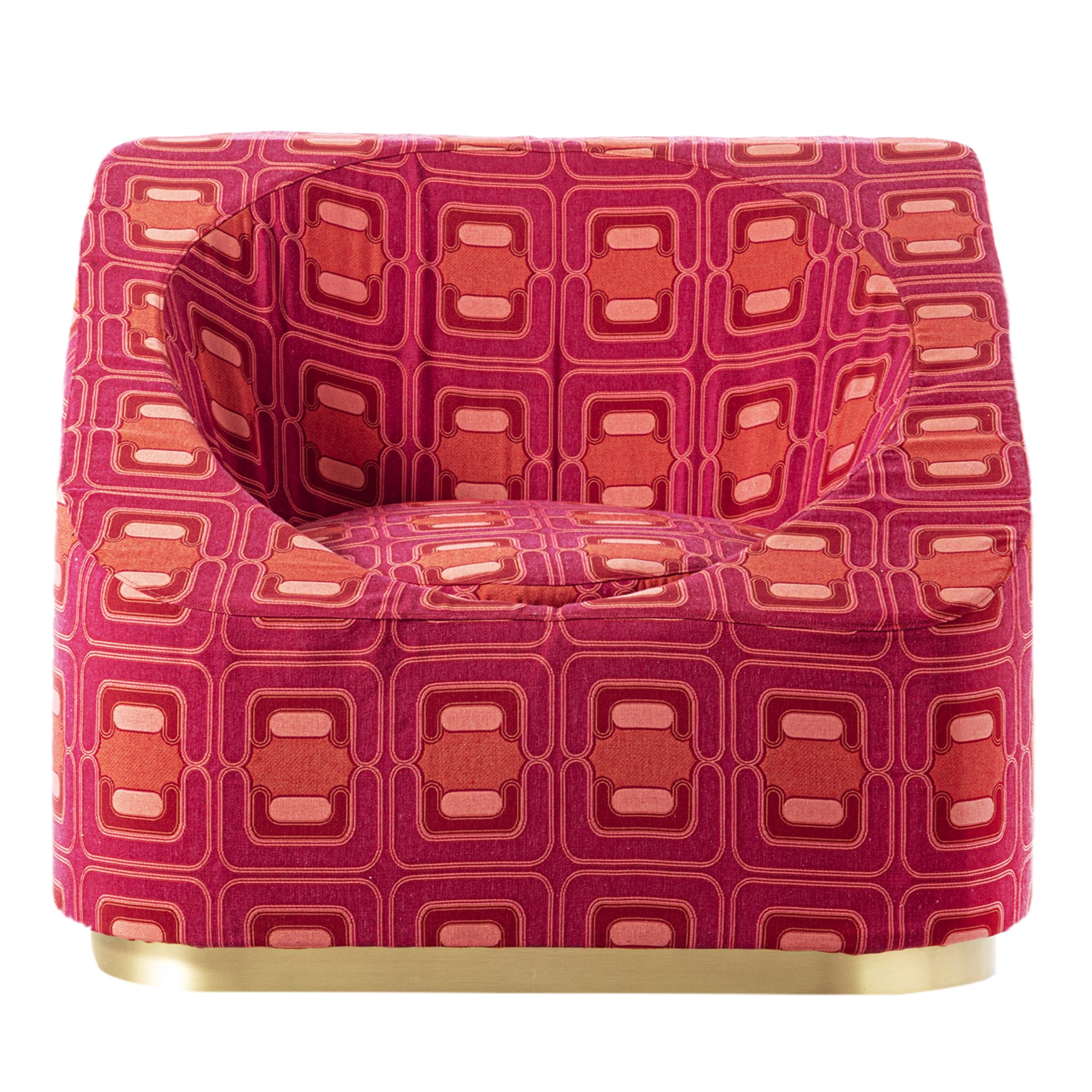 POP-UP Lightweight Original Vintage Fabric Lounge Armchair - Main view