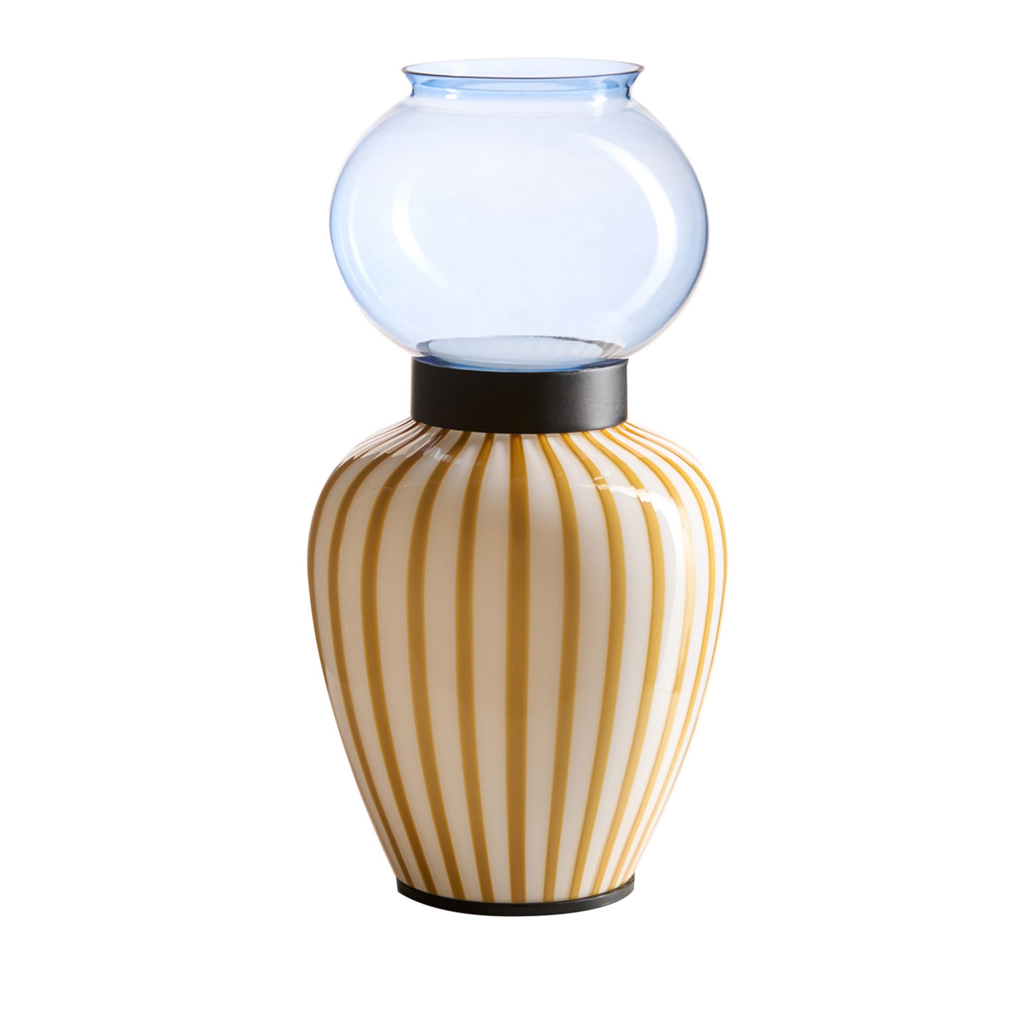 Layla Yellow Striped Table Lamp by Serena Confalonieri - Main view