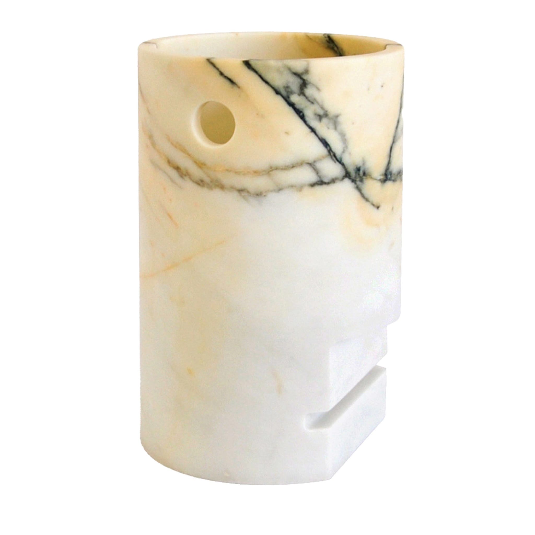 Kurze Paonazzo Marmor Menschen Vase - Hauptansicht