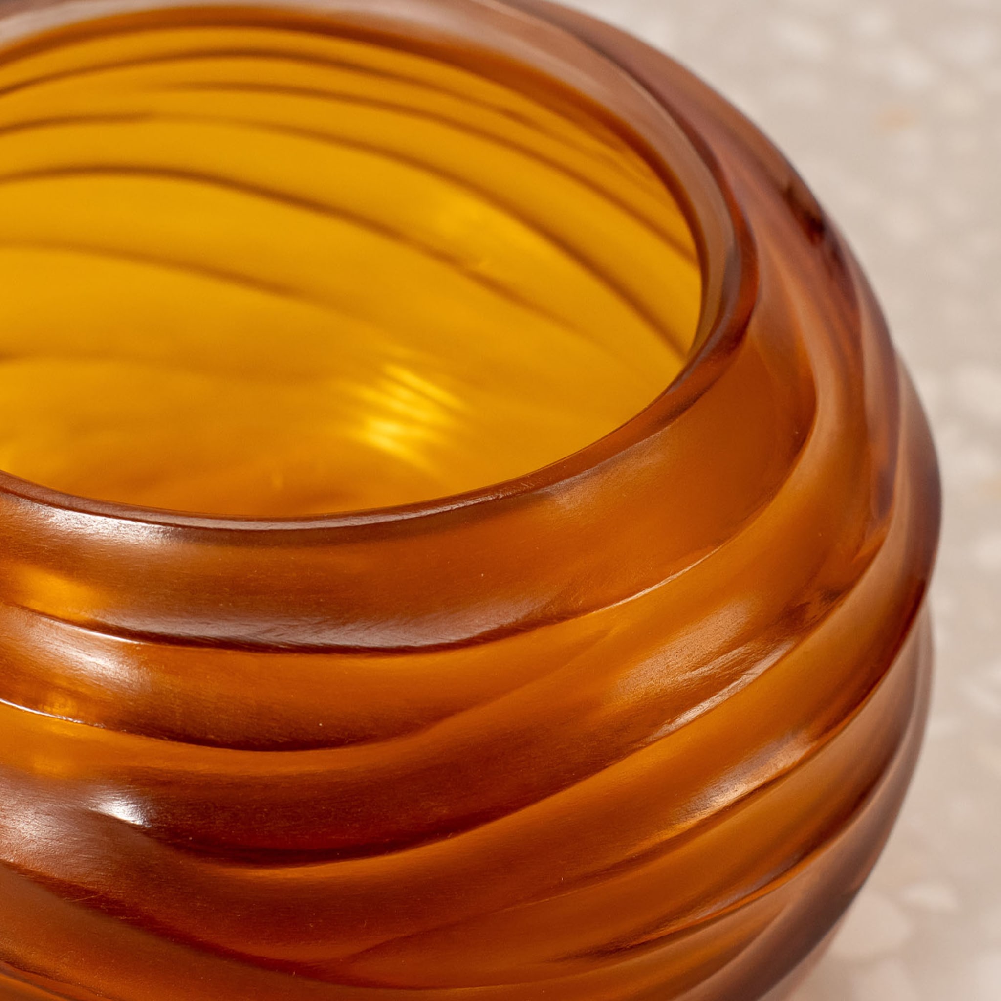 Bocia Amber Glass Vase - Alternative view 1