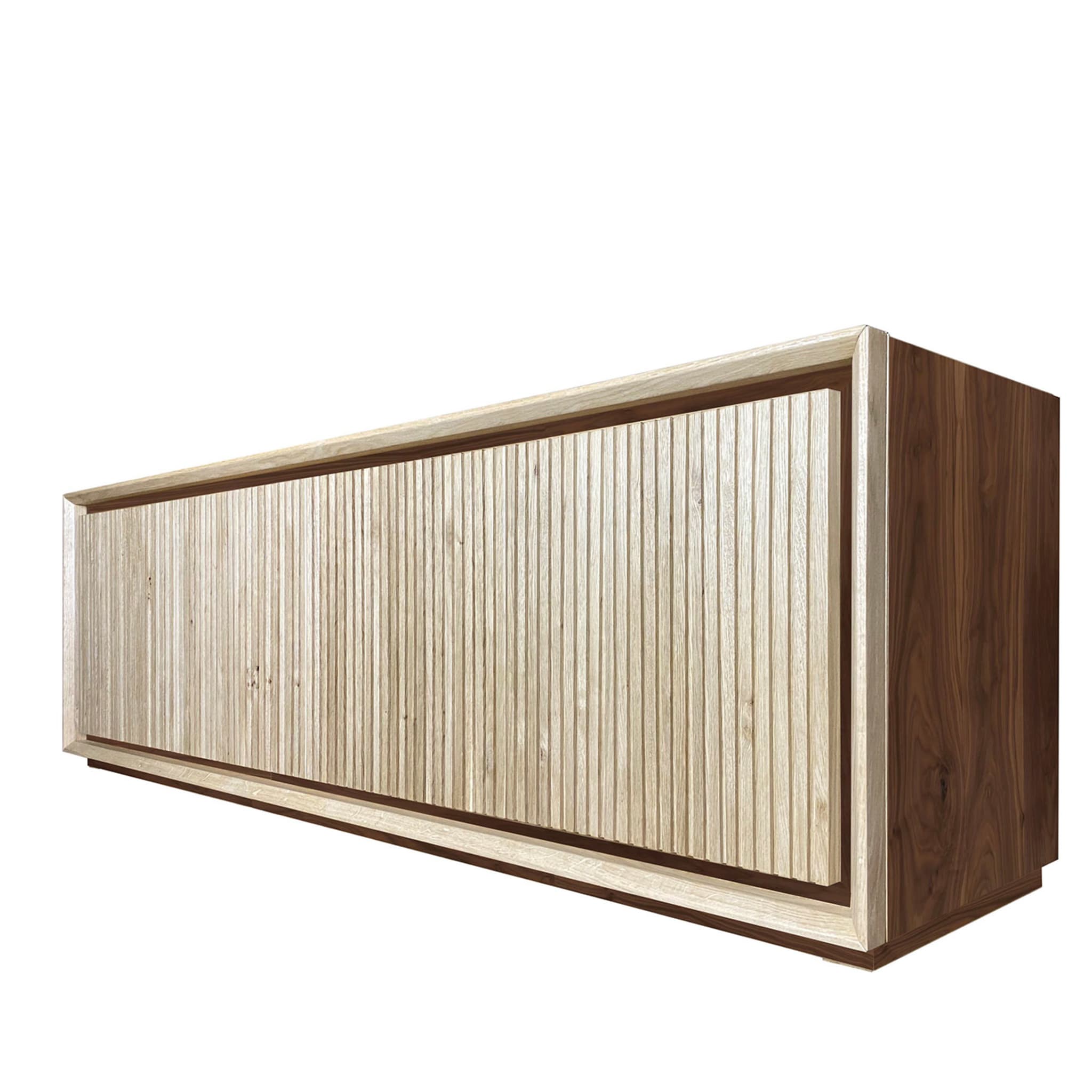 Fuga Noce Uno 4-Door Grooved Sideboard by Mascia Meccani - Alternative view 2
