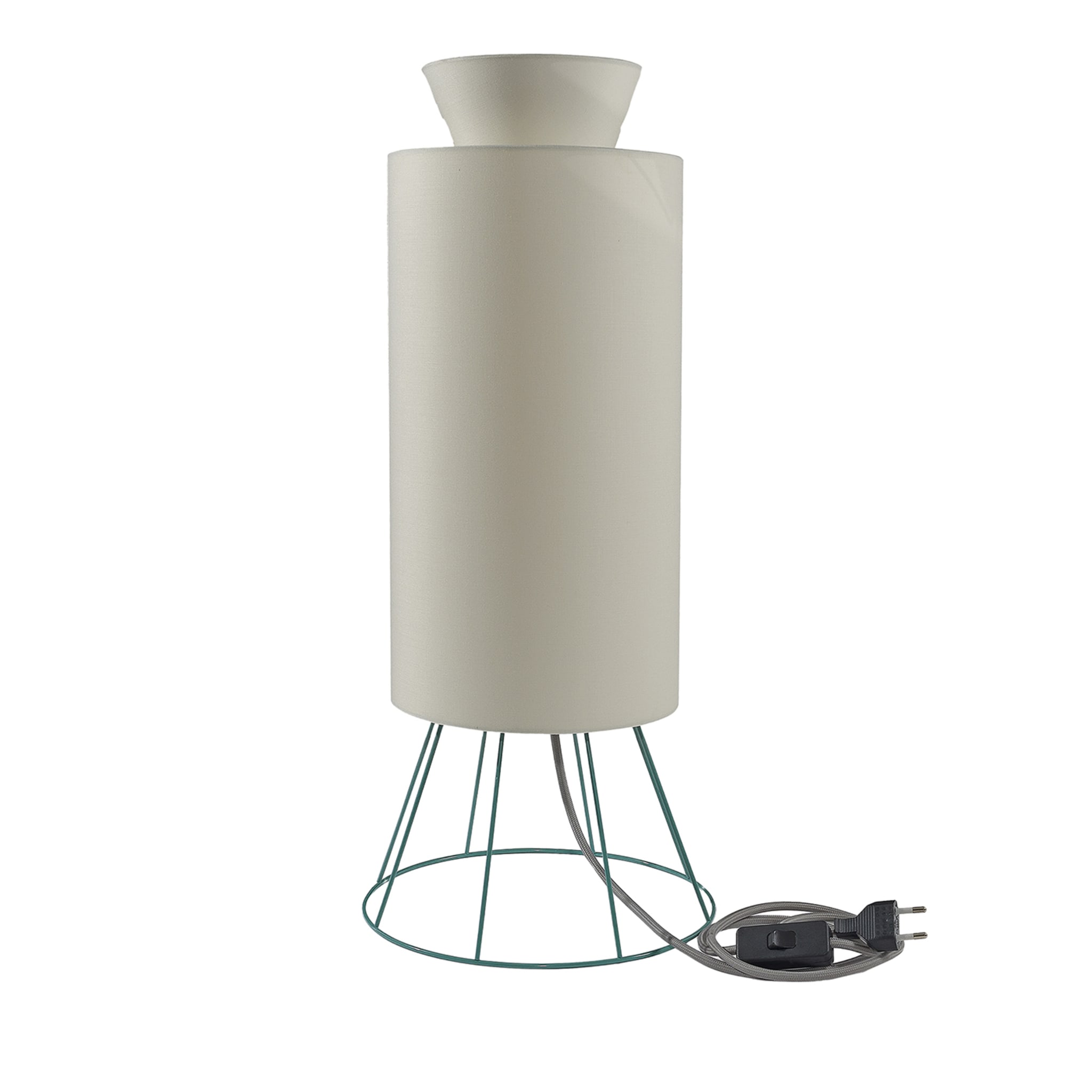 Balloon Mint-Green & White Table Lamp by Giorgia Zanellato - Alternative view 1