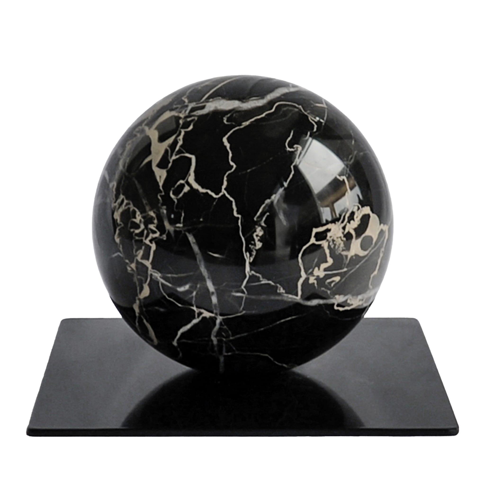 Sphere In Portoro Marble Paperweight - Main view