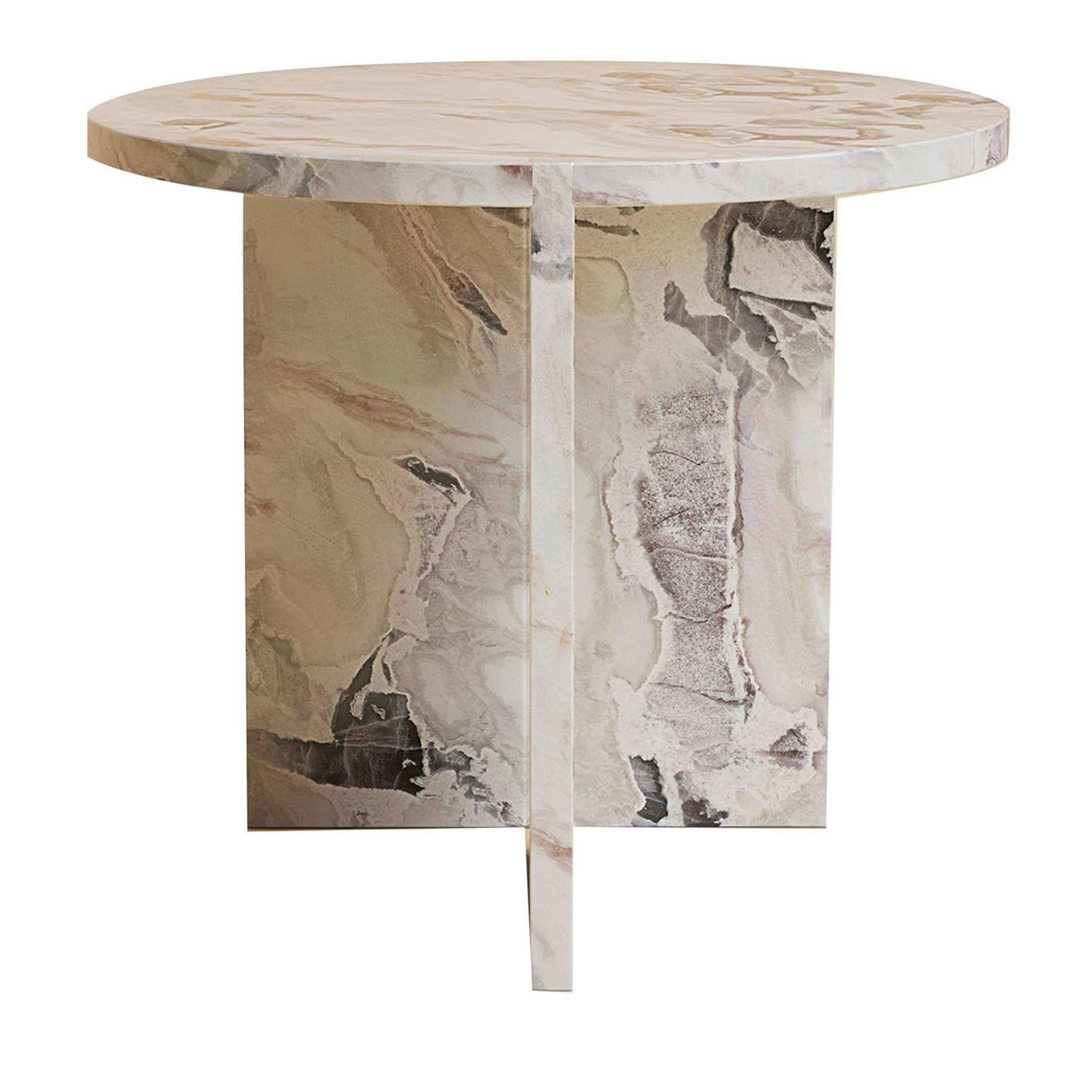 Kyushu Dover White Side Table - Main view