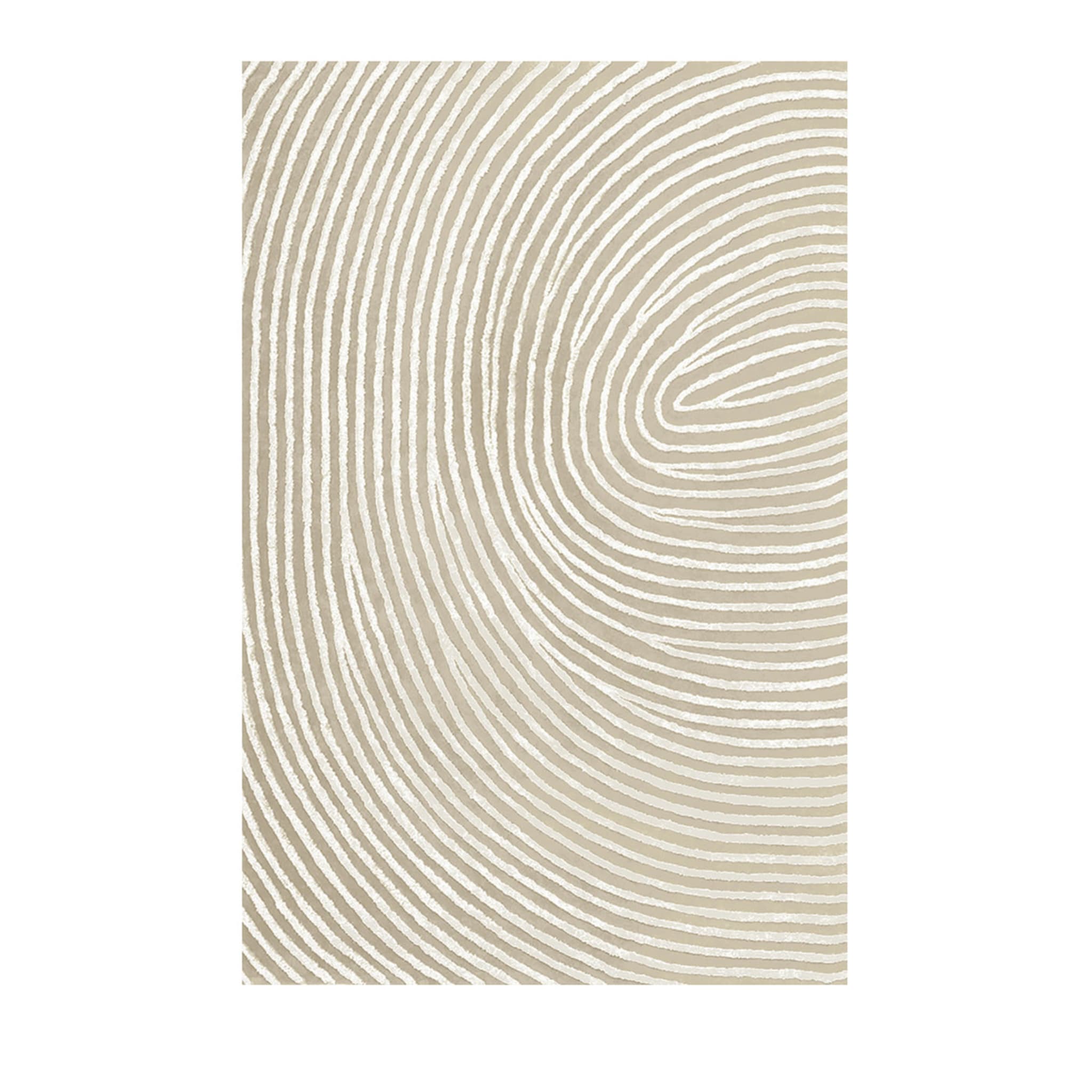 Murano Swirl Rectangular White Rug - Main view