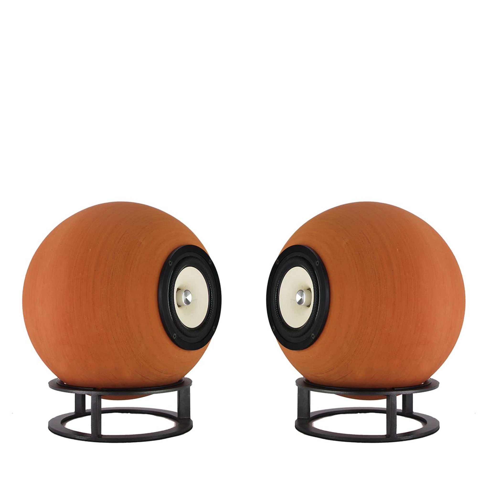 SET OF 2 orange Low TALETIA speakers - Main view