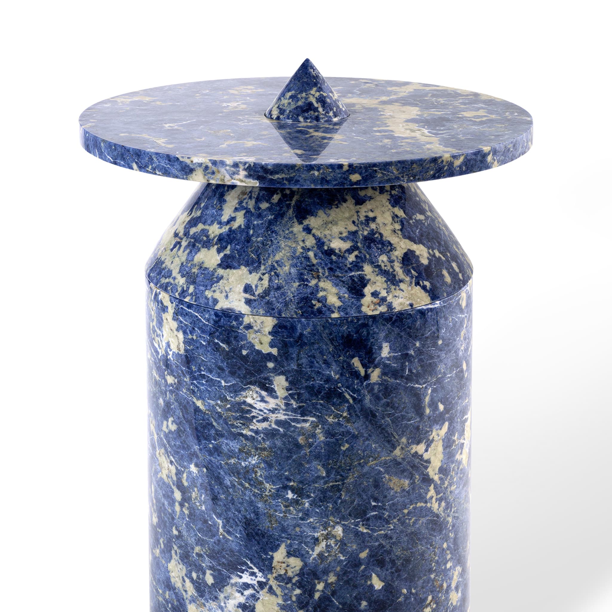 Blue Sodalite marble Totem by Karen Chekerdjian - Alternative view 3